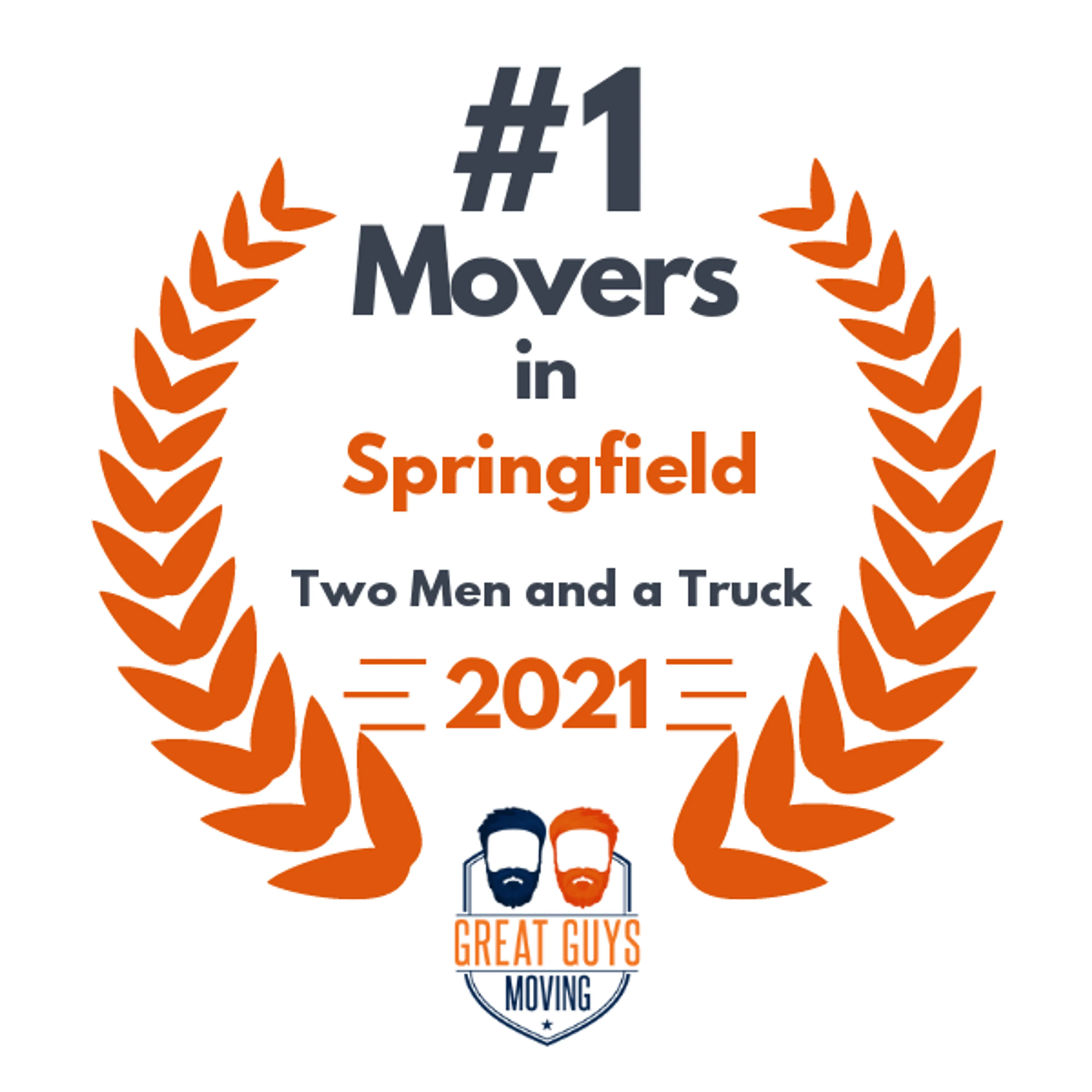 #1 Ranked Movers in Springfield, IL 2021 award