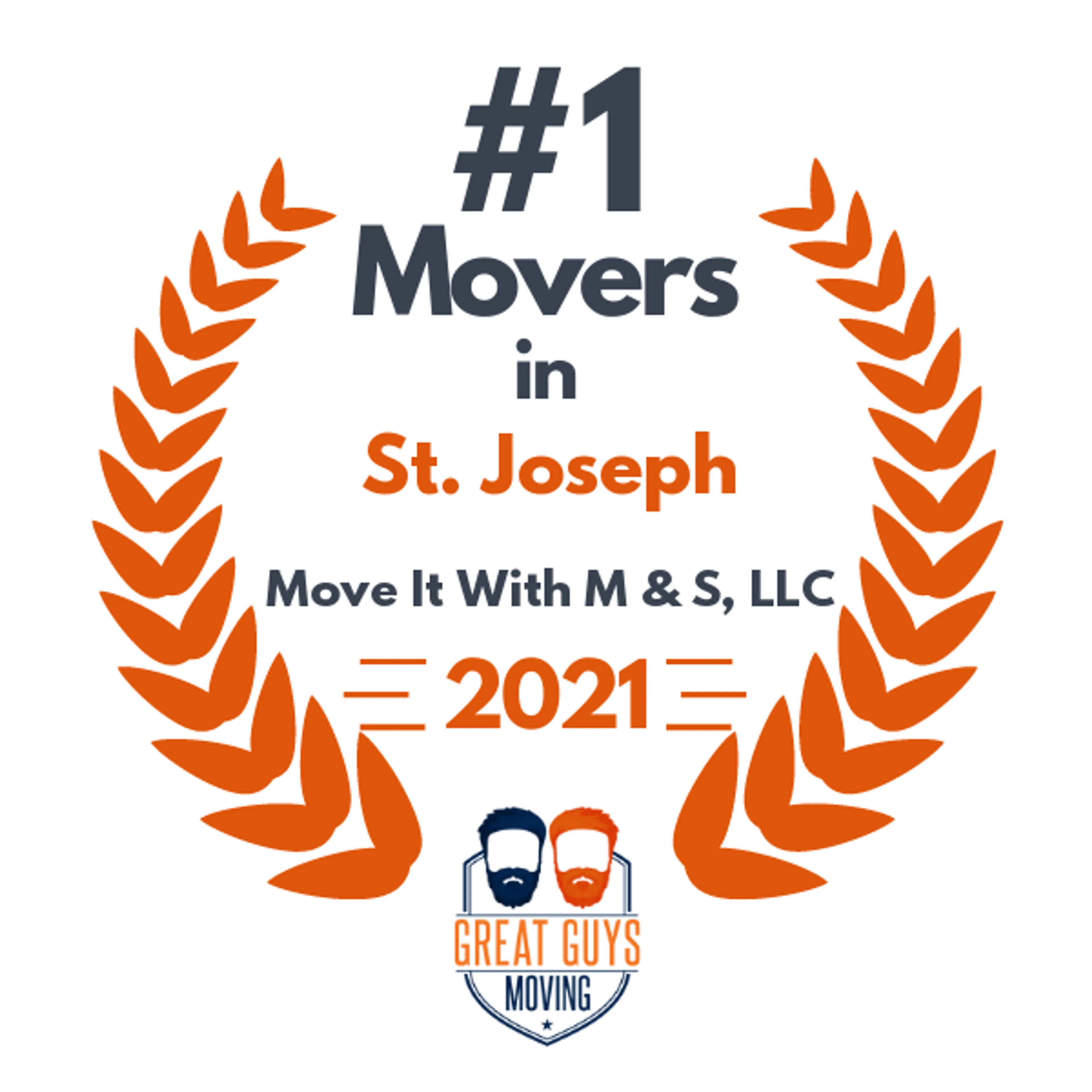 #1 Ranked Movers in St. Joseph, MO 2021 award