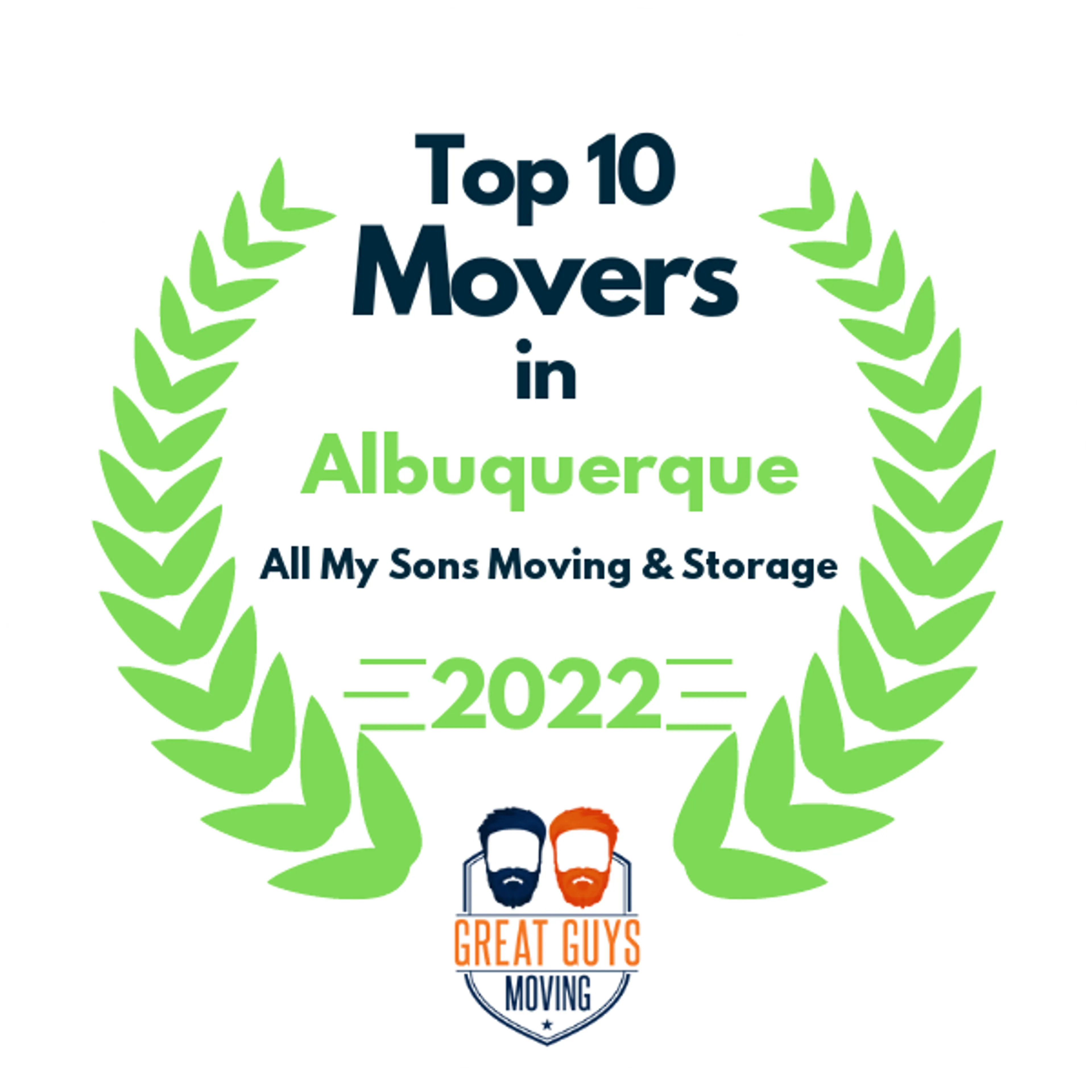 Top 10 Movers in Albuquerque, NM 2022 award