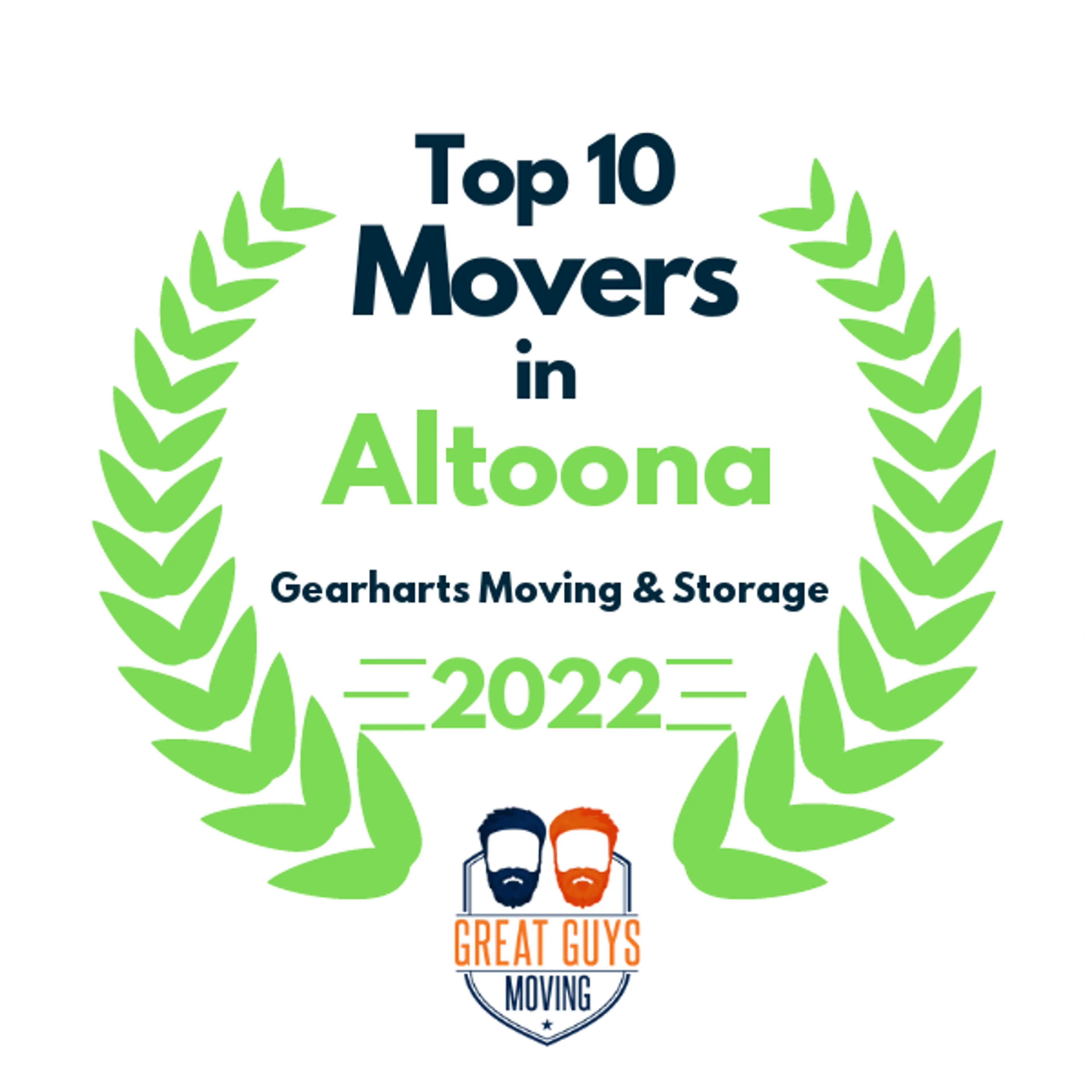 Top 10 Movers in Altoona, PA 2022 award