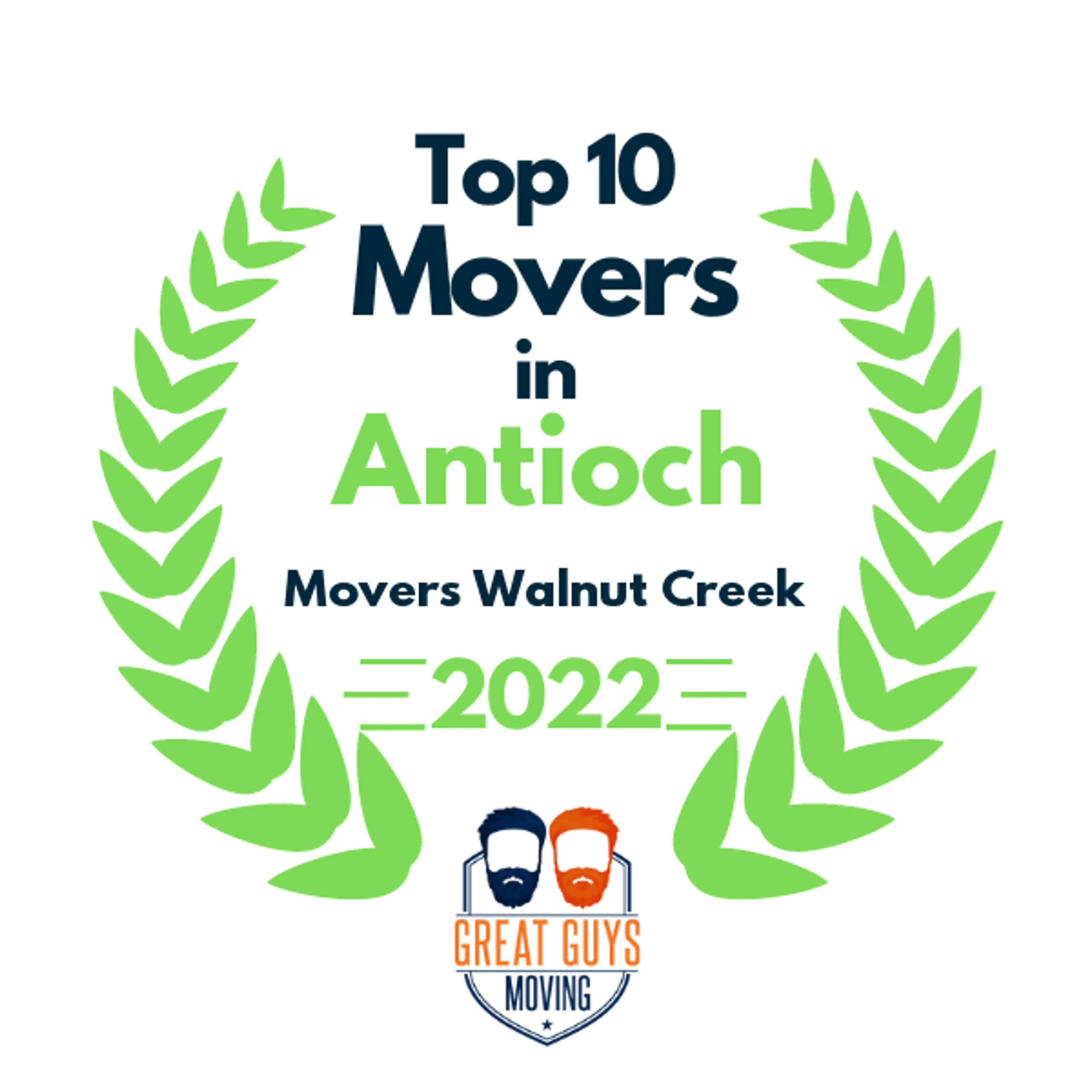 Top 10 Movers in Concord, CA 2022 award