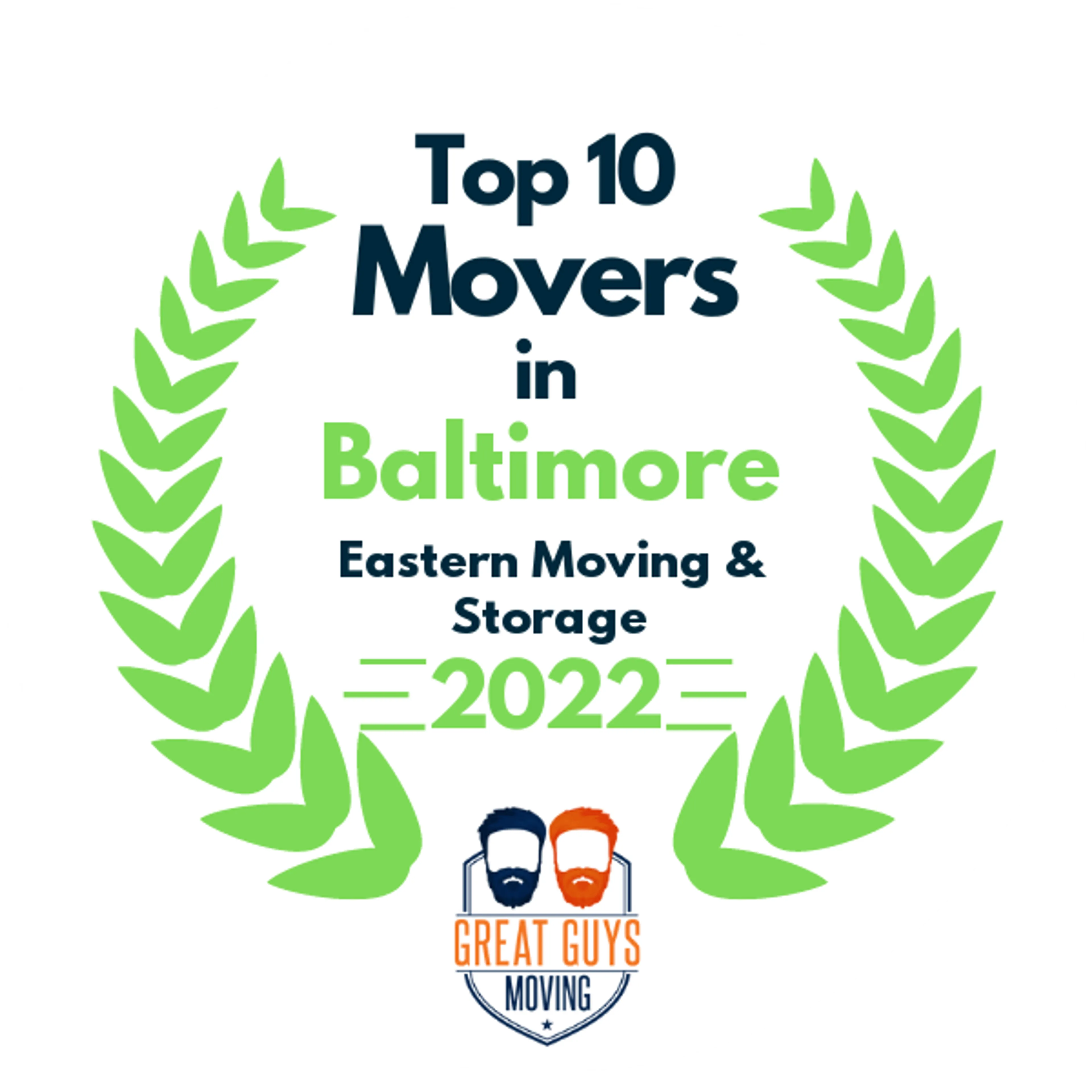 Top 10 Movers in Baltimore, MD 2022 award