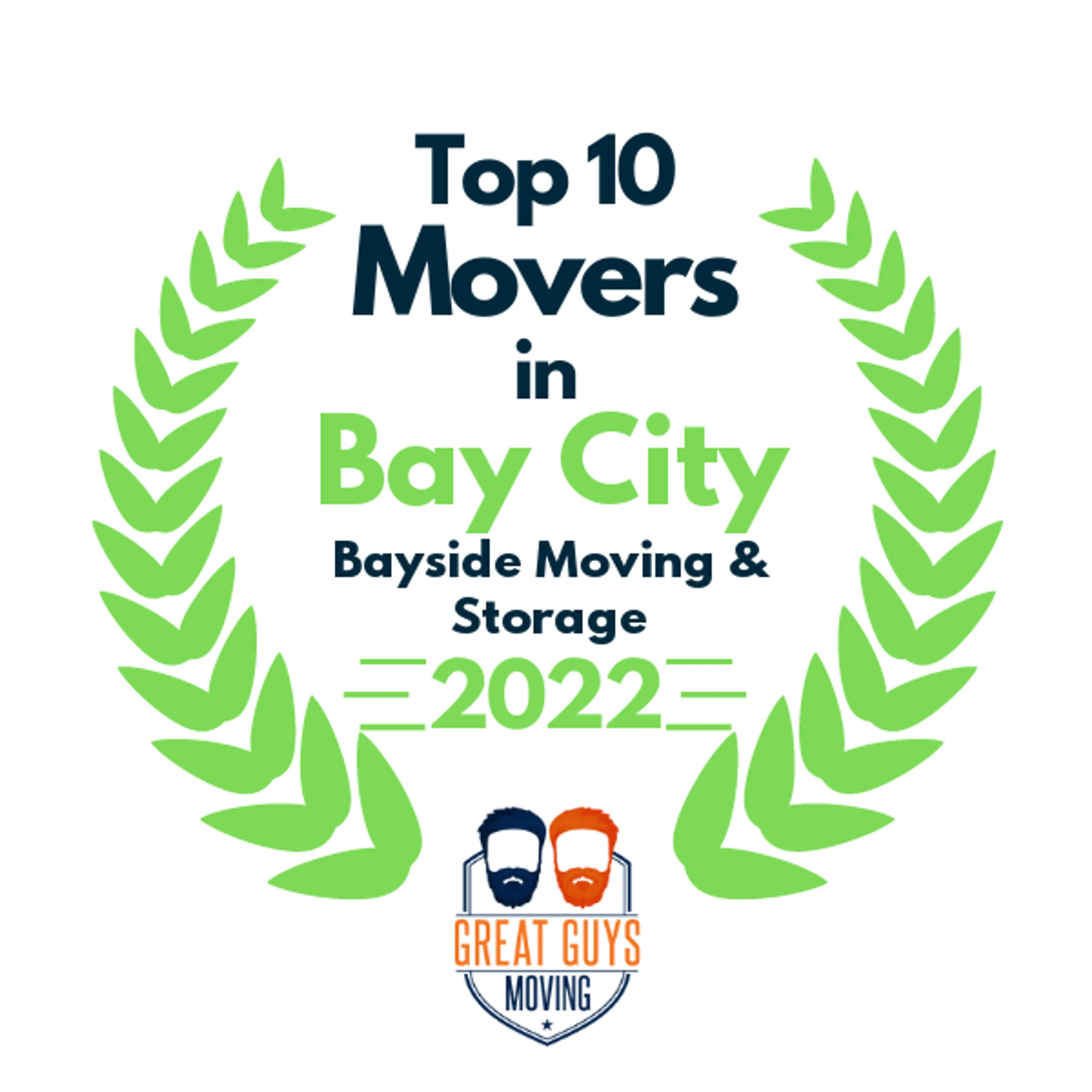 Top 10 Movers in Bay City, MI 2022 award