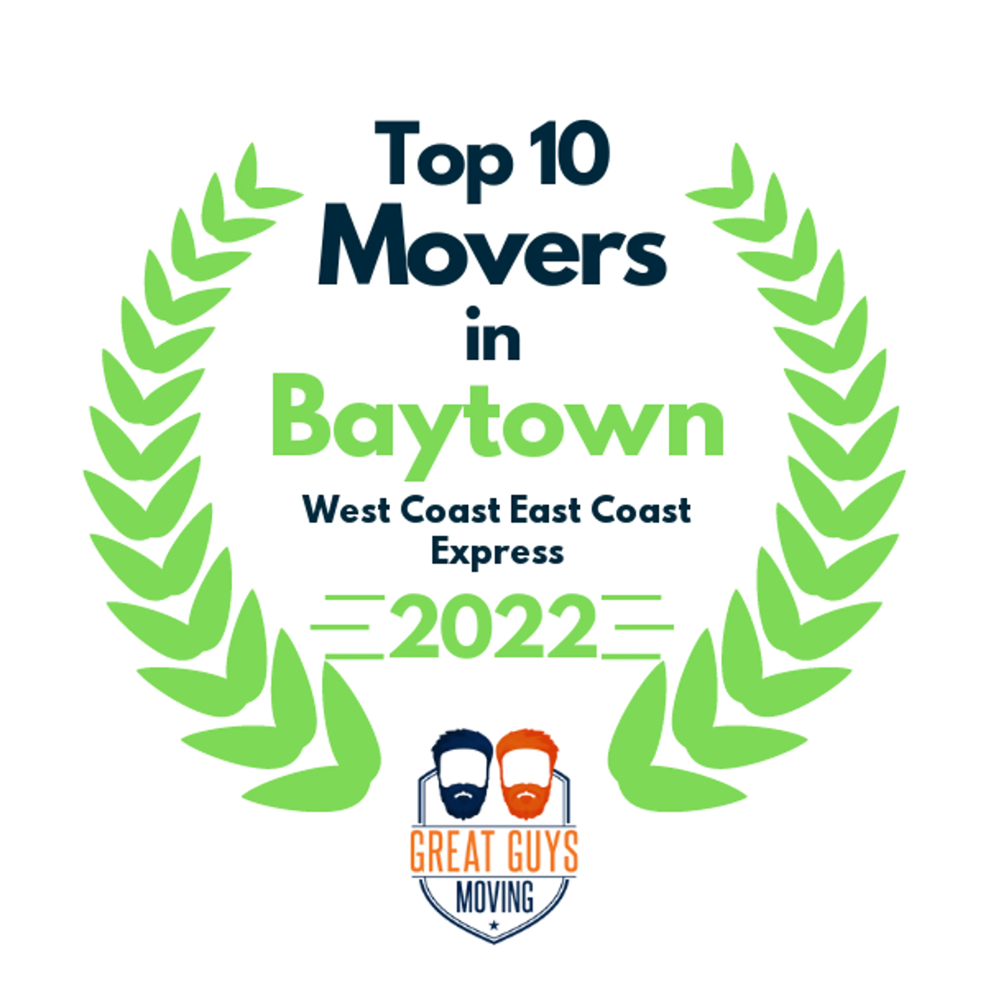 Top 10 Movers in Pasadena, TX 2022 award