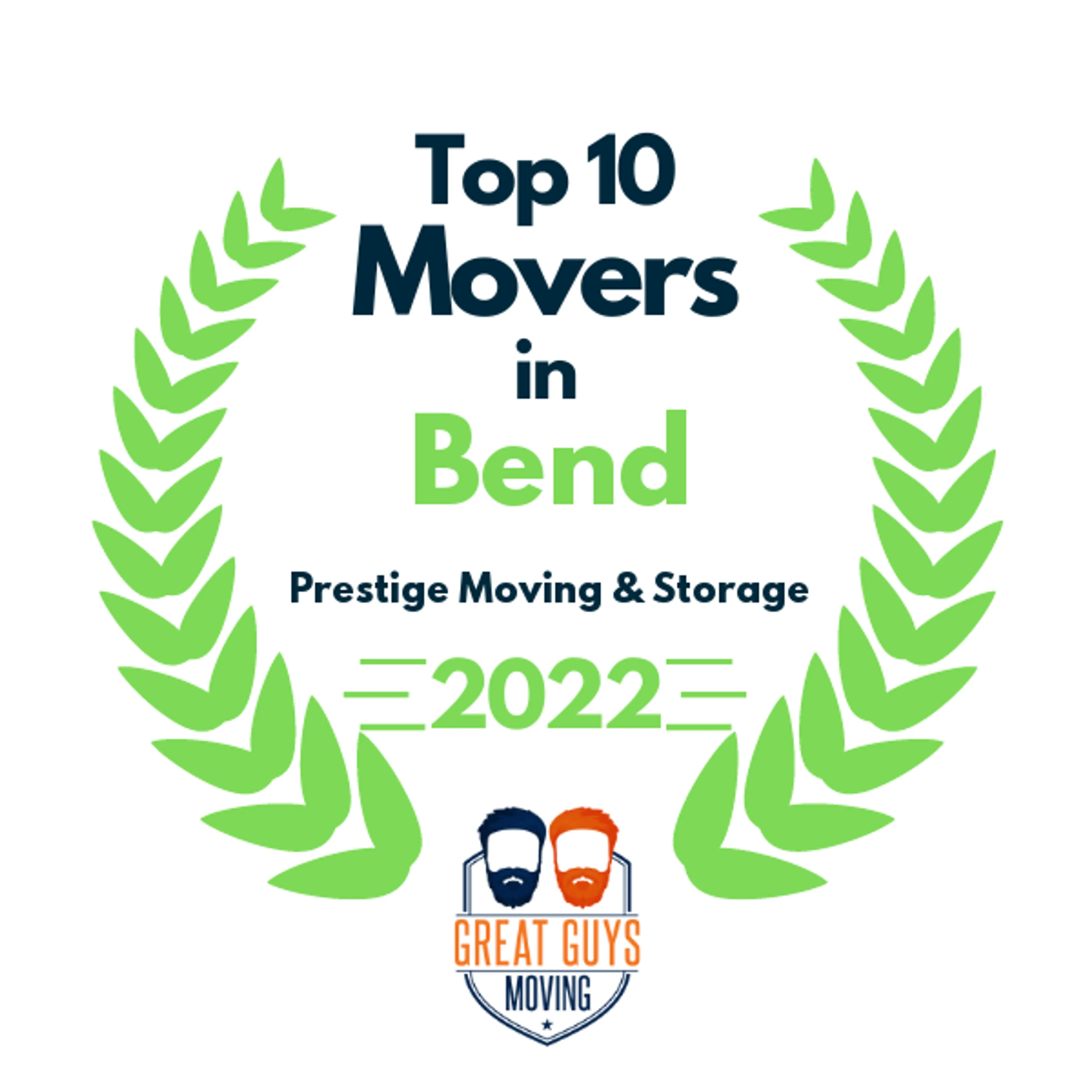 Top 10 Movers in Bend, OR 2022 award