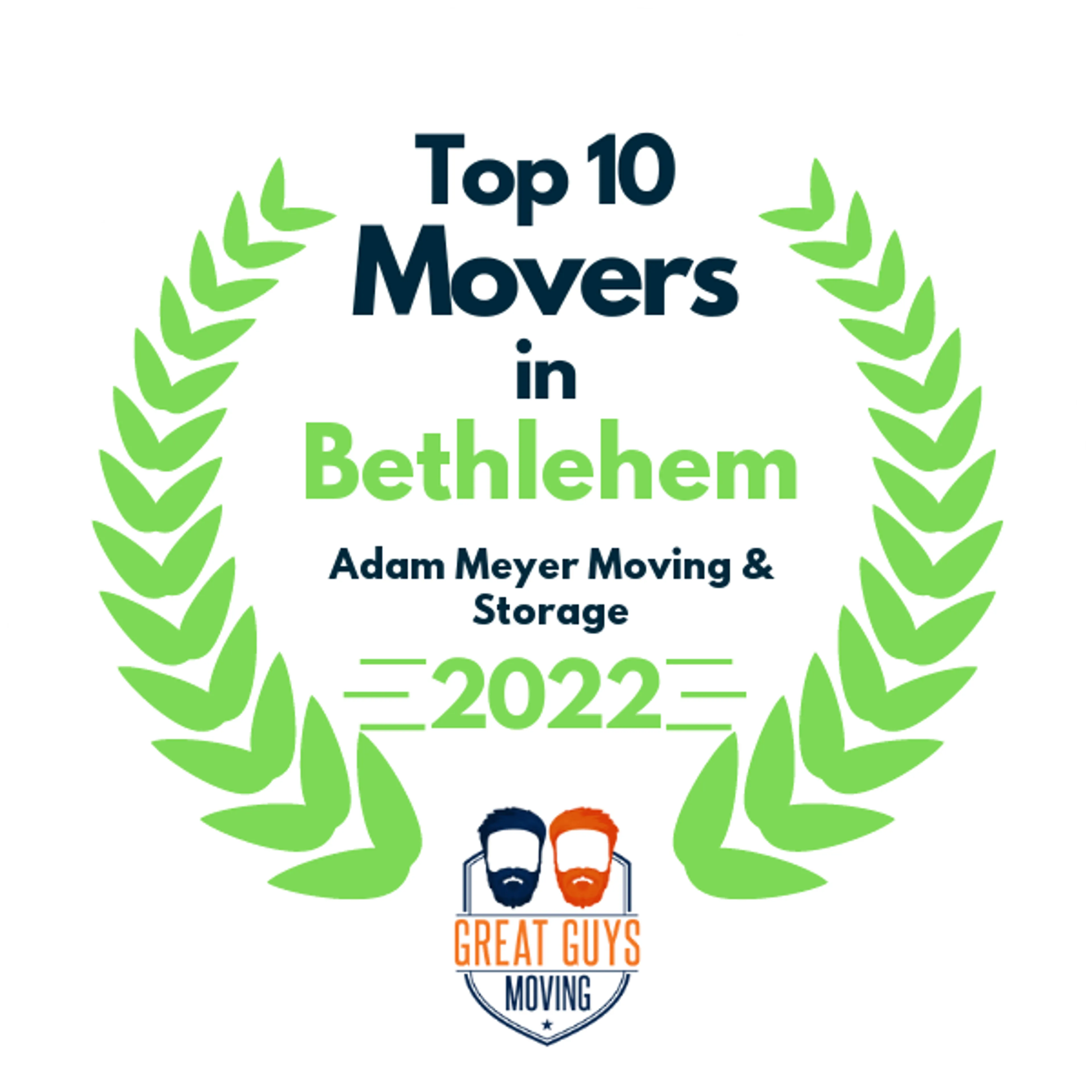 Top 10 Movers in Allentown, PA 2022 award