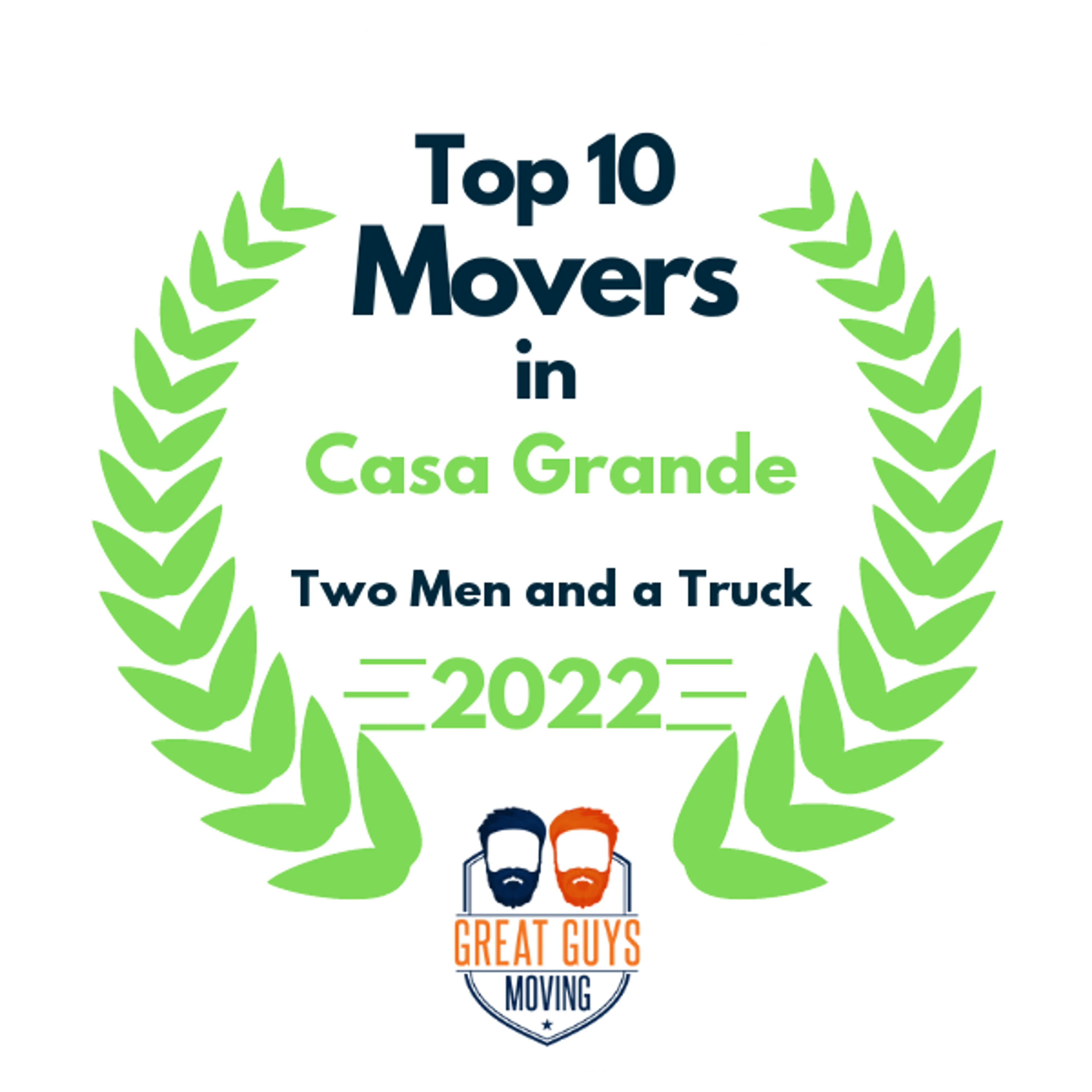 Top 10 Movers in Mesa, AZ 2022 award