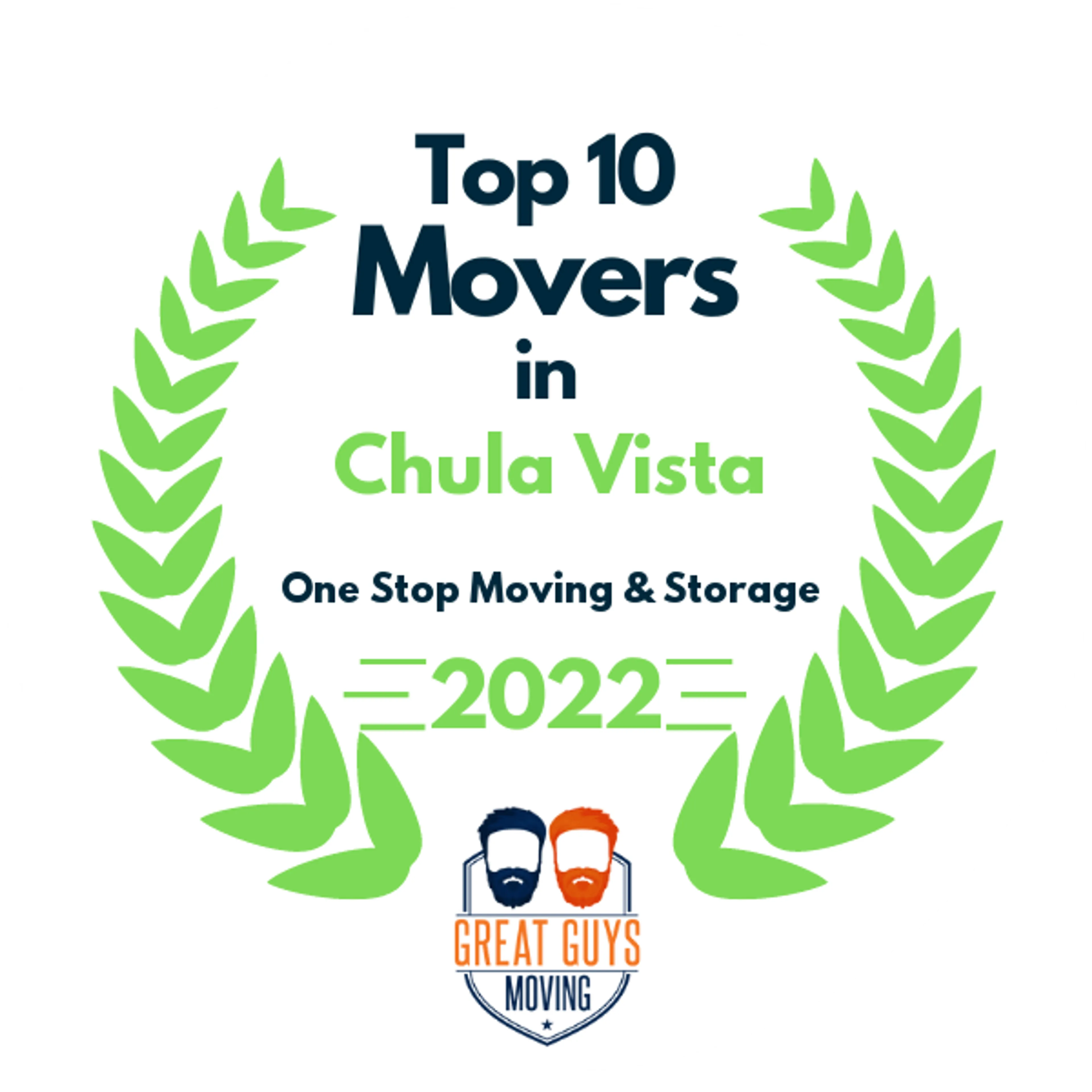 Top 10 Movers in San Diego, CA 2022 award