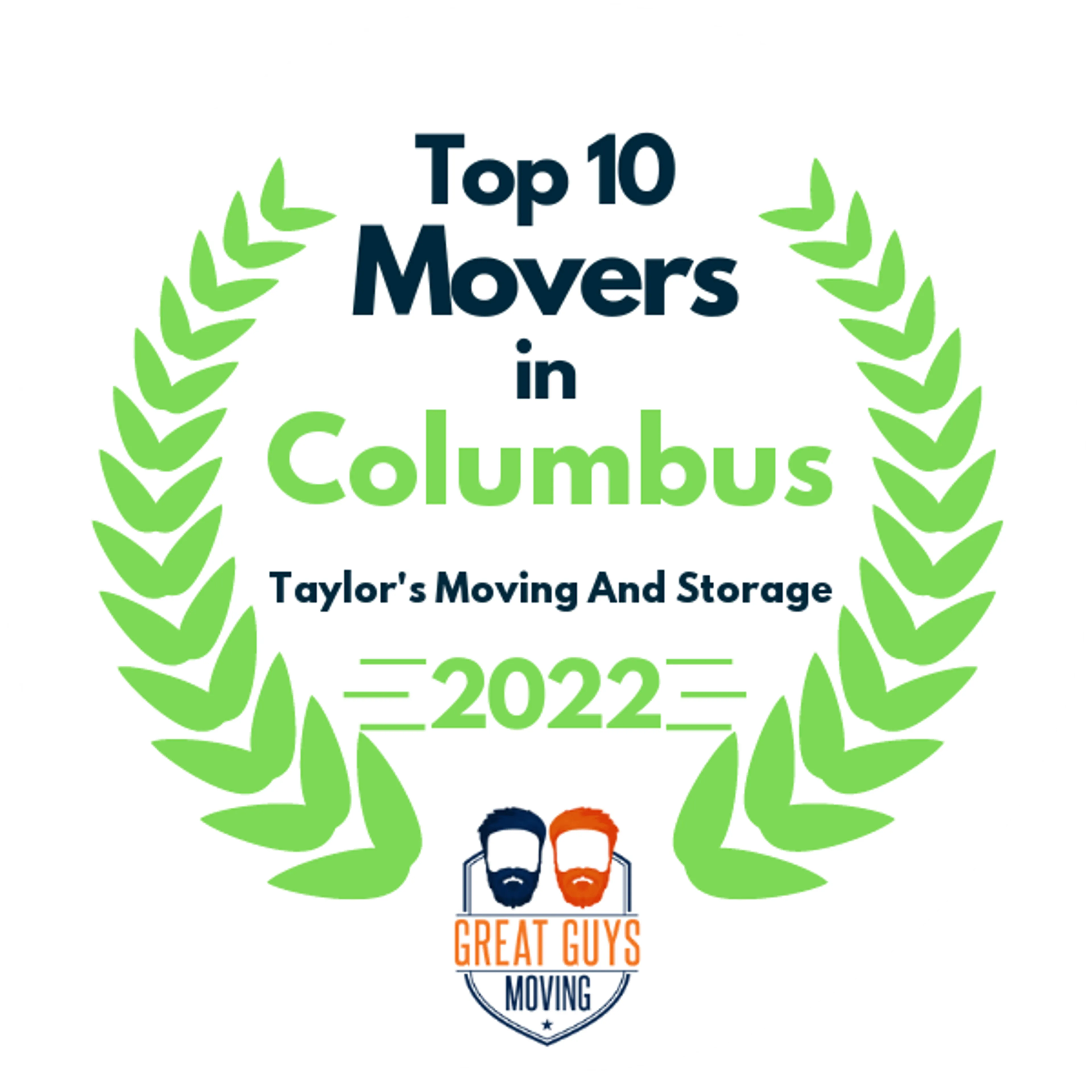 Top 10 Movers in Columbus, GA 2022 award