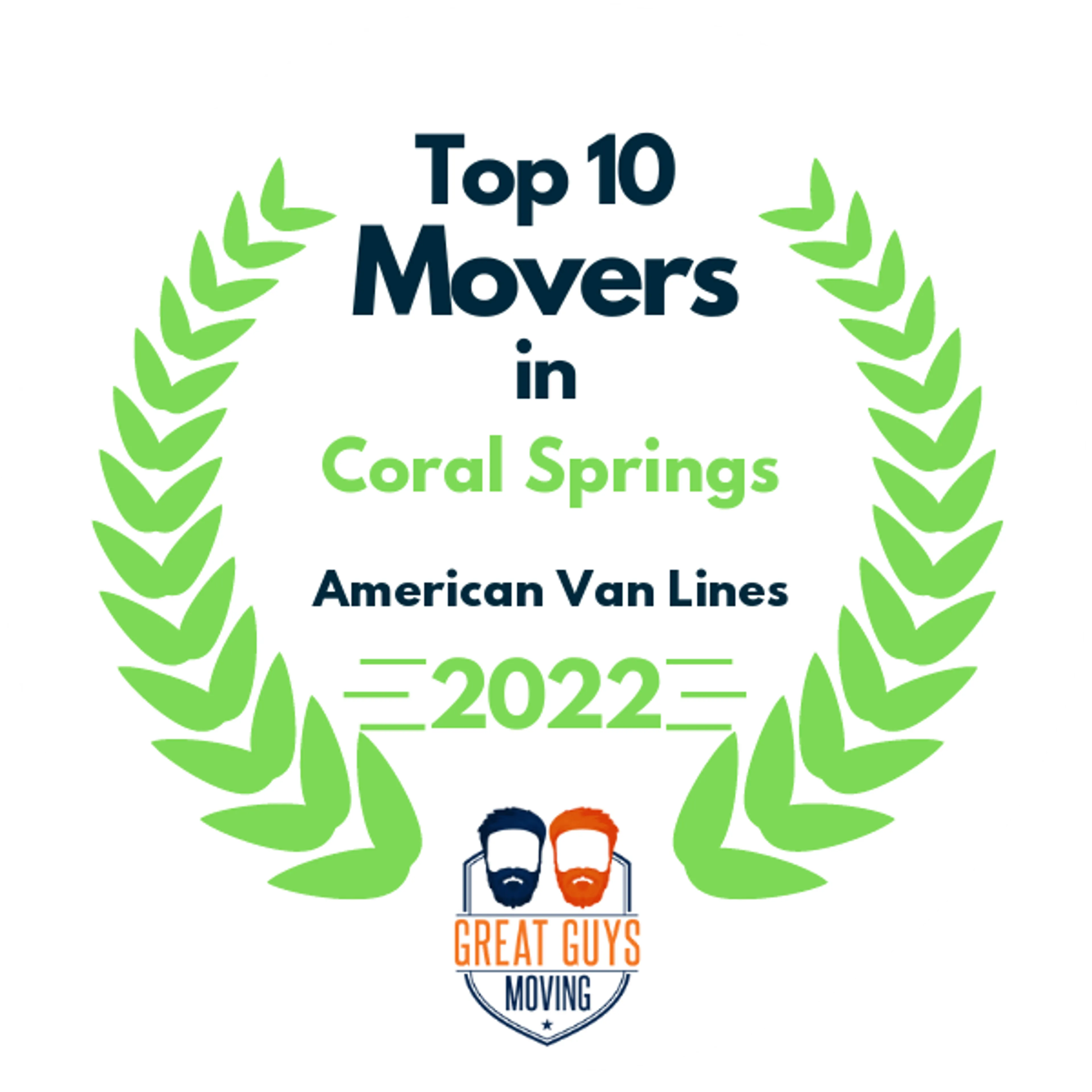 Top 10 Movers in Fort Lauderdale, FL 2022 award