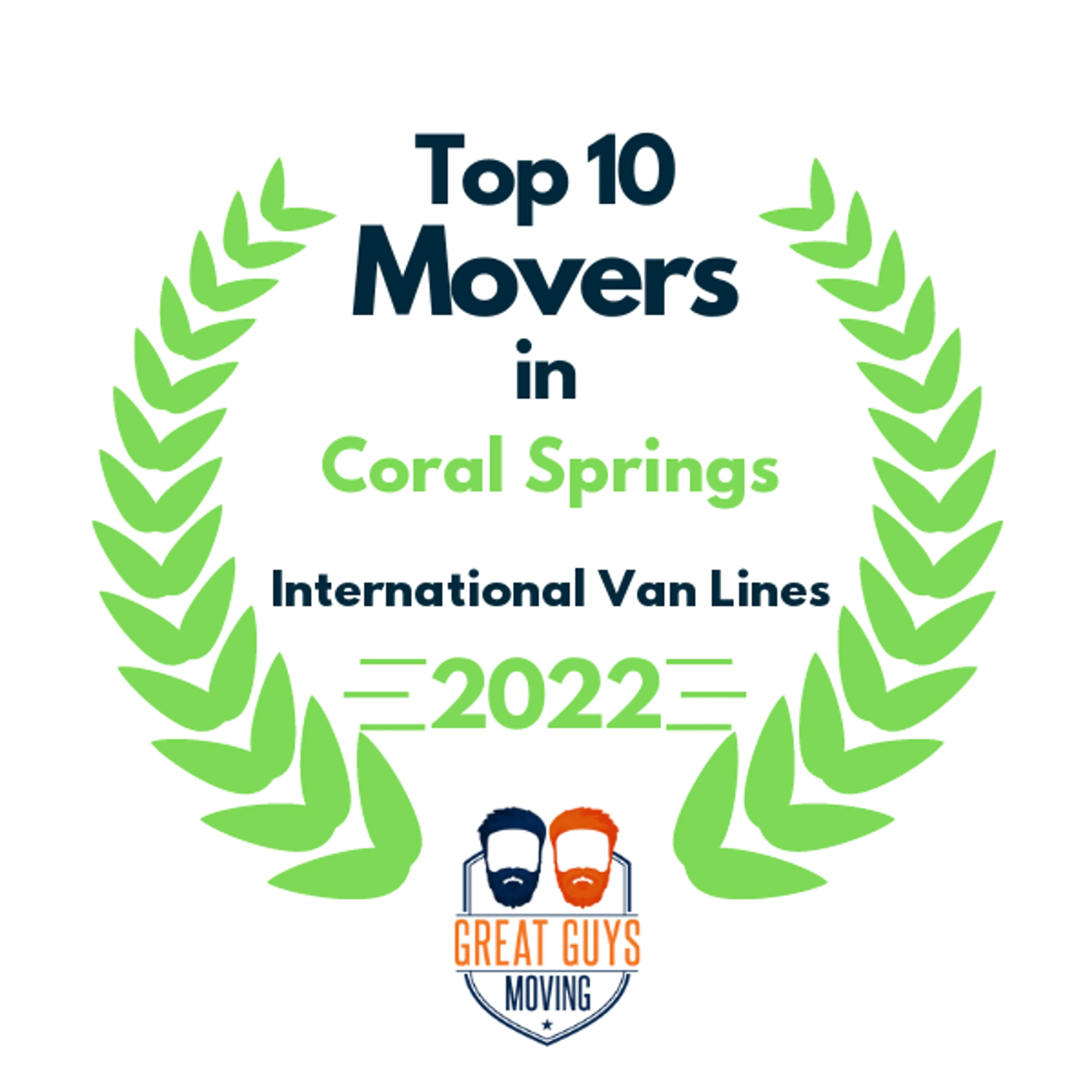 Top 10 Movers in Fort Lauderdale, FL 2022 award