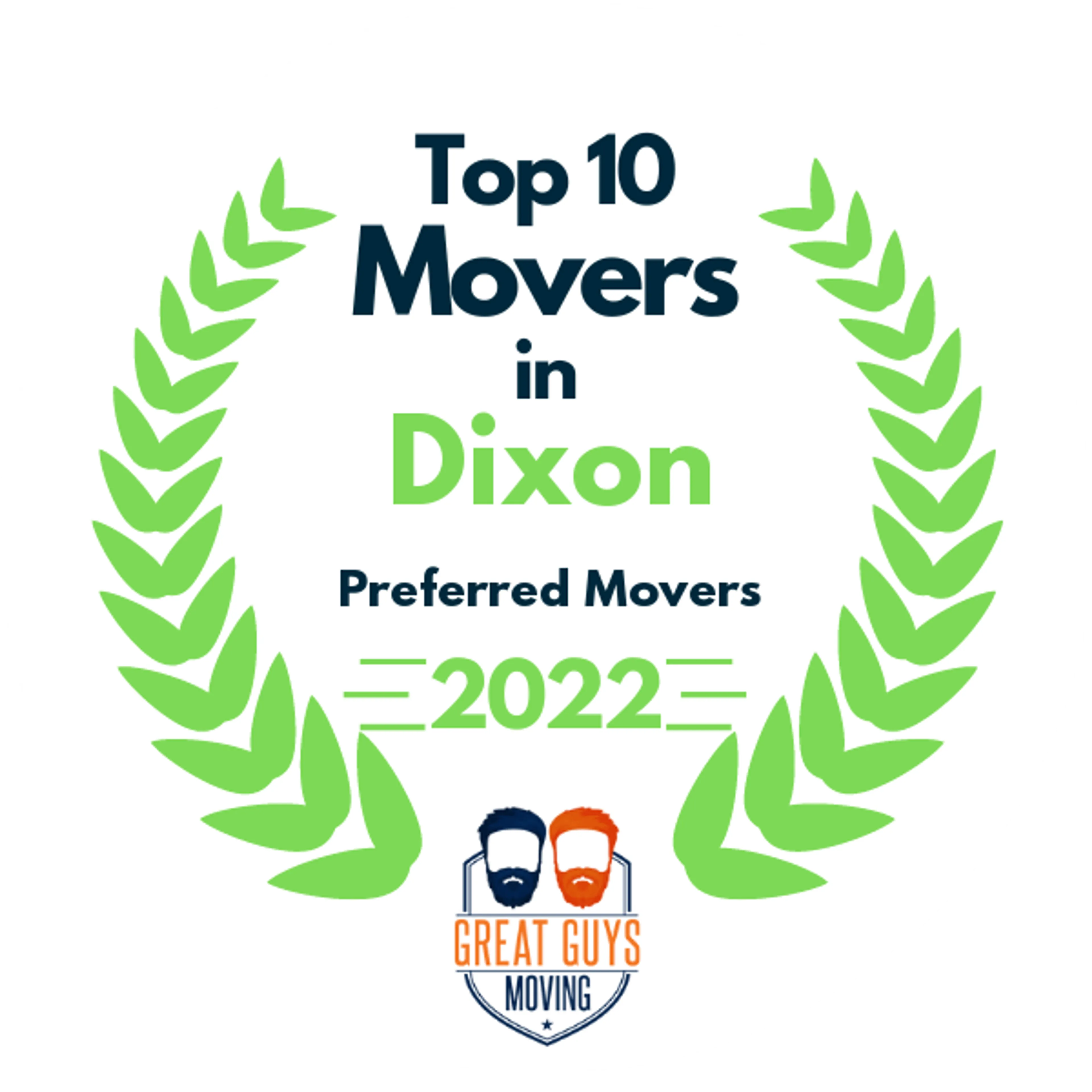 Top 10 Movers in Roseville, CA 2022 award