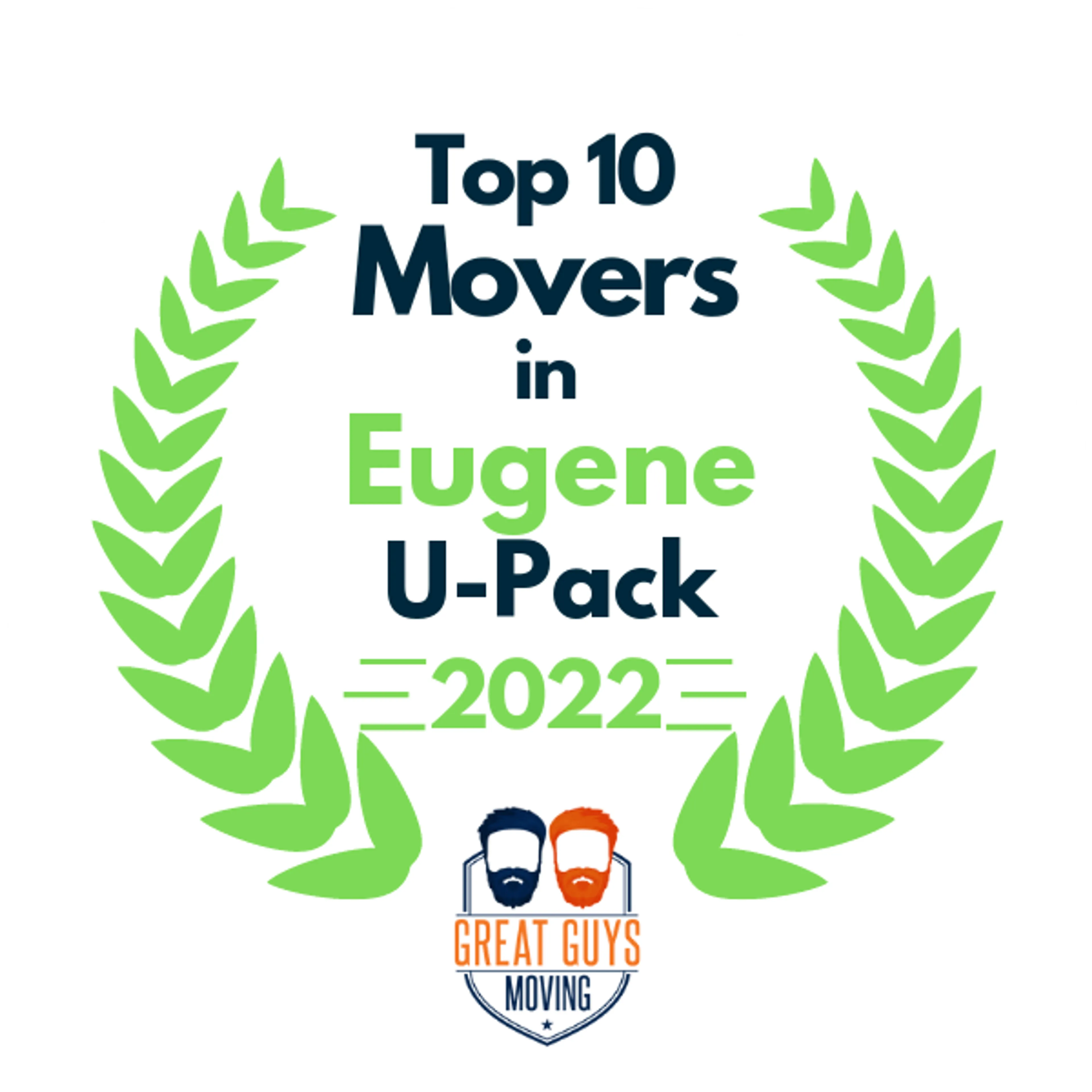 Top 10 Movers in Eugene, OR 2022 award