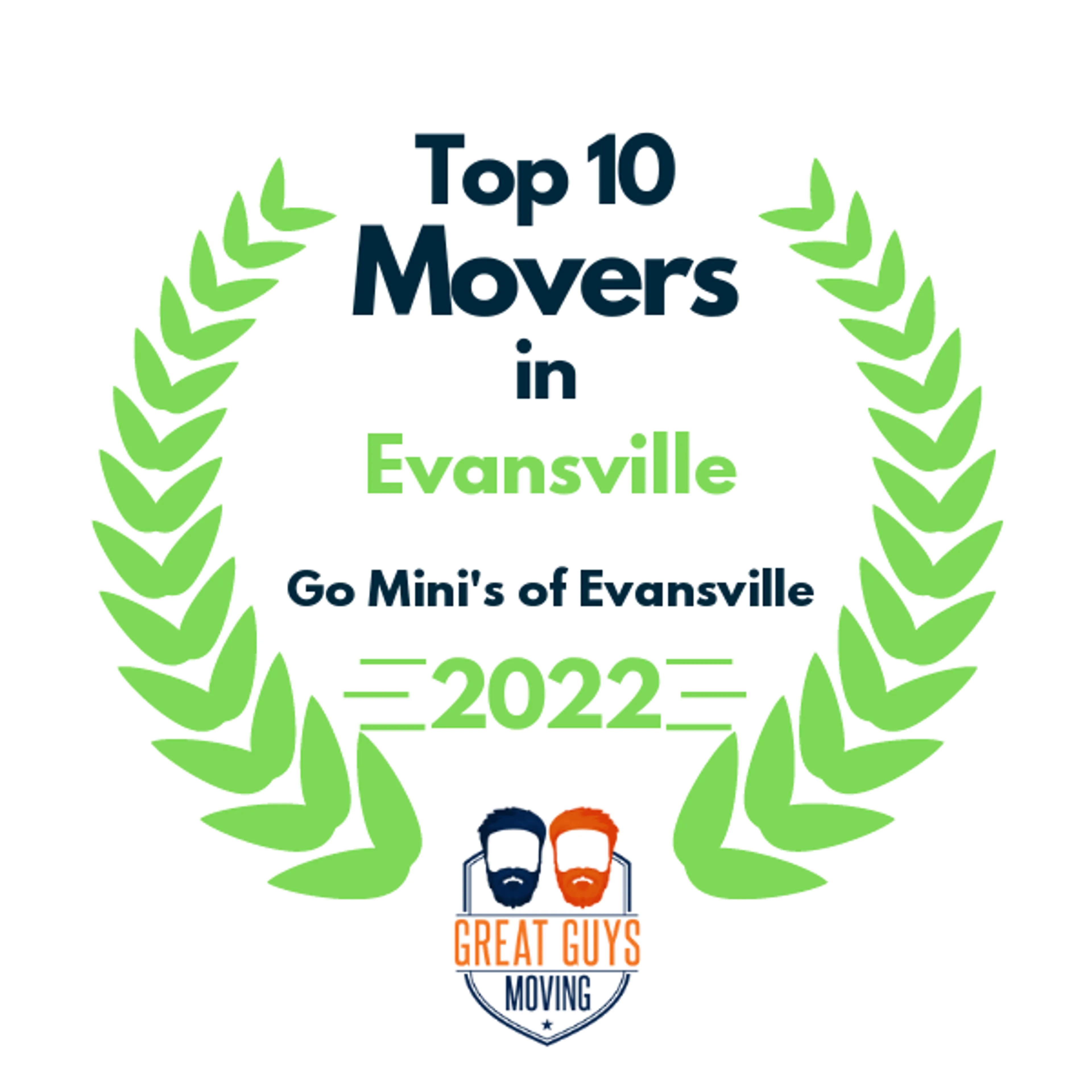 Top 10 Movers in Evansville, IN 2022 award