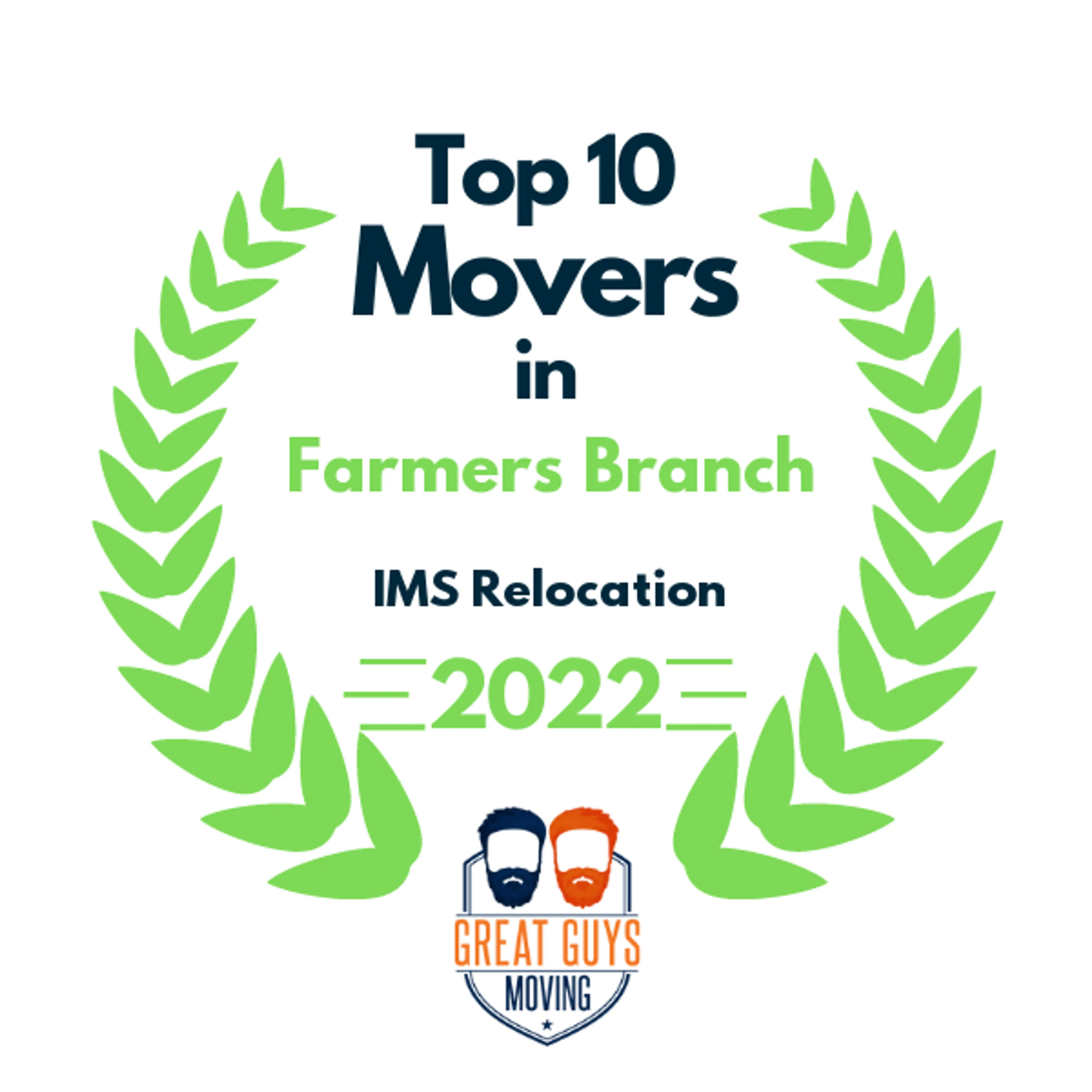 Top 10 Movers in Dallas, TX 2022 award