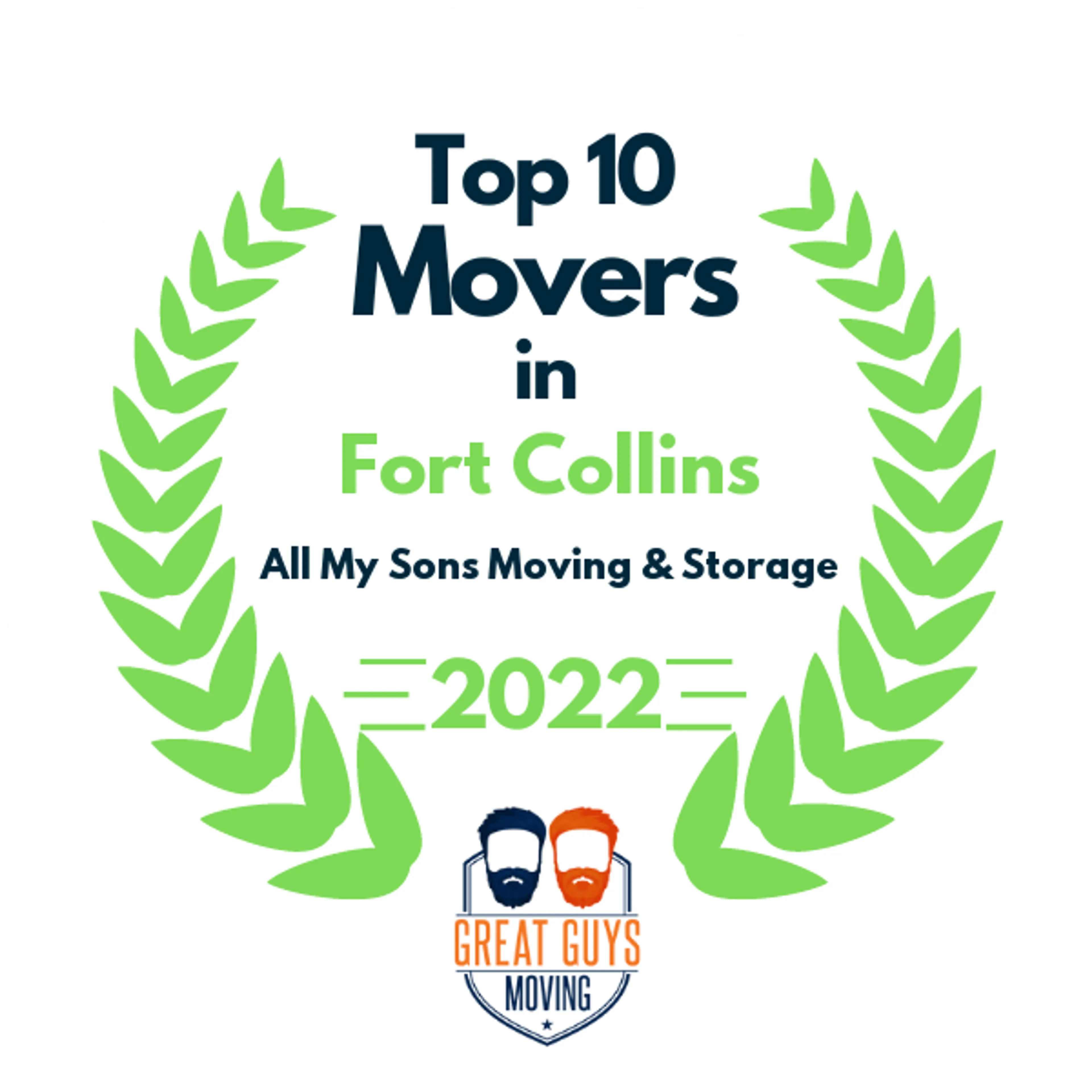 Top 10 Movers in Fort Collins, CO 2022 award