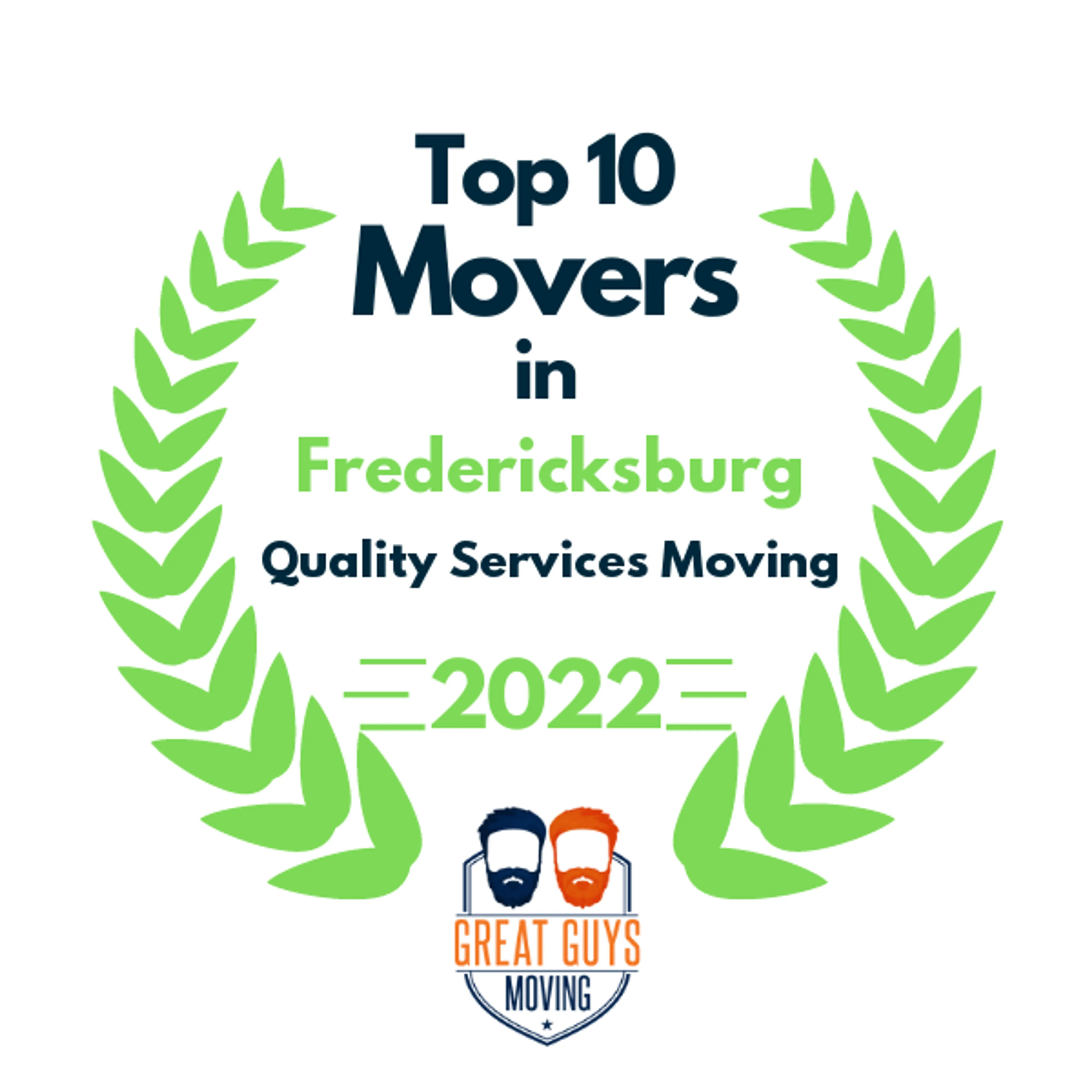 Top 10 Movers in Alexandria, VA 2022 award