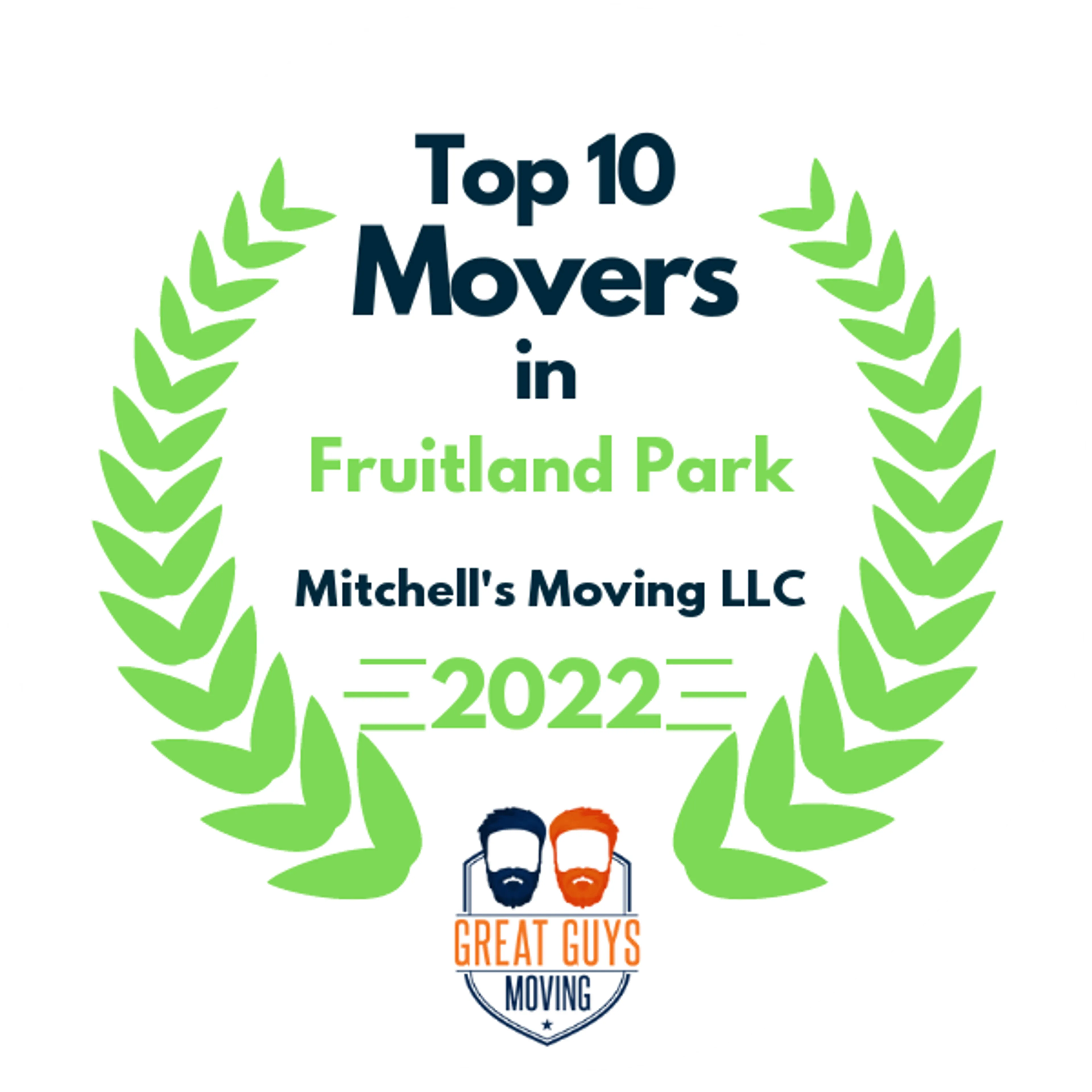 Top 10 Movers in Lakeland, FL 2022 award