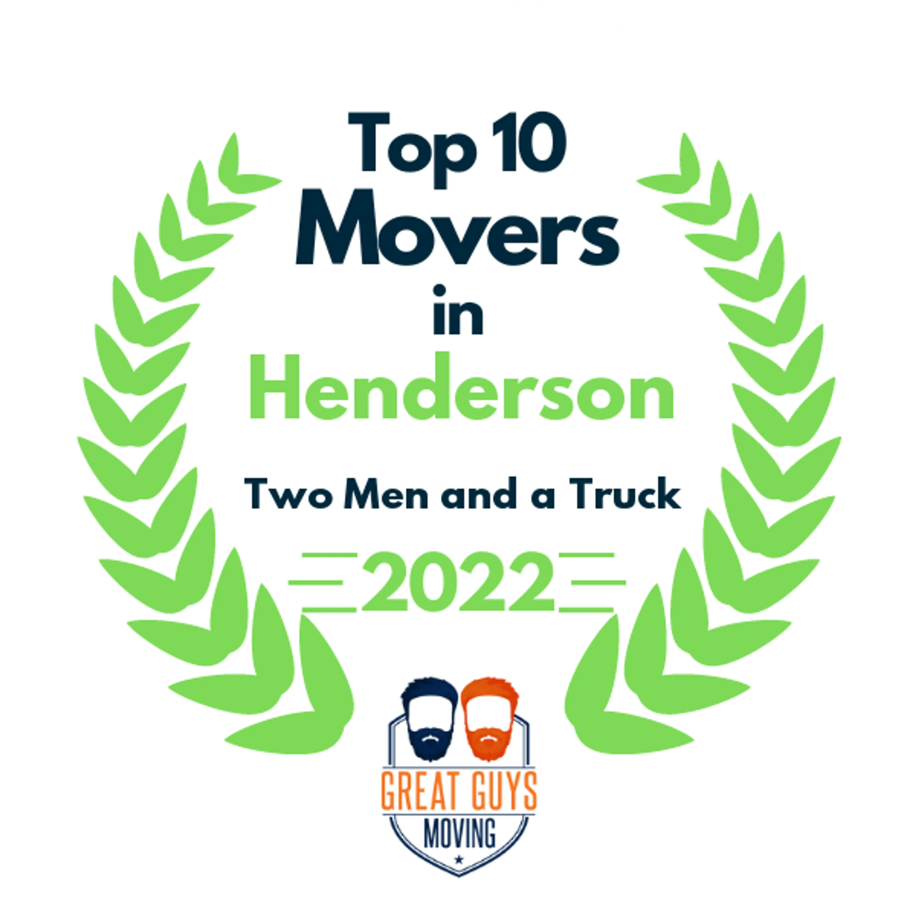 Top 10 Movers in Henderson, NV 2022 award