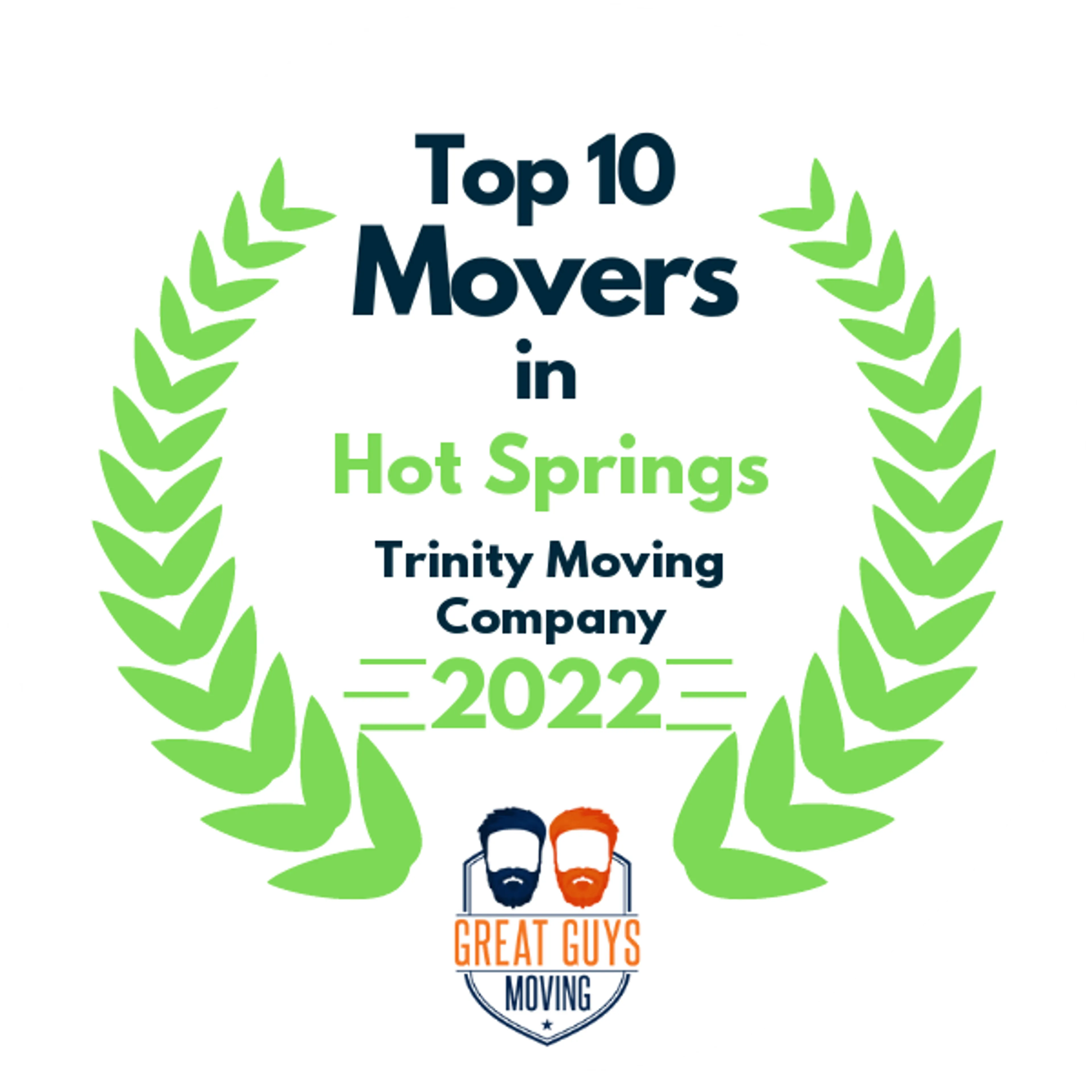 Top 10 Movers in Hot Springs, AR 2022 award