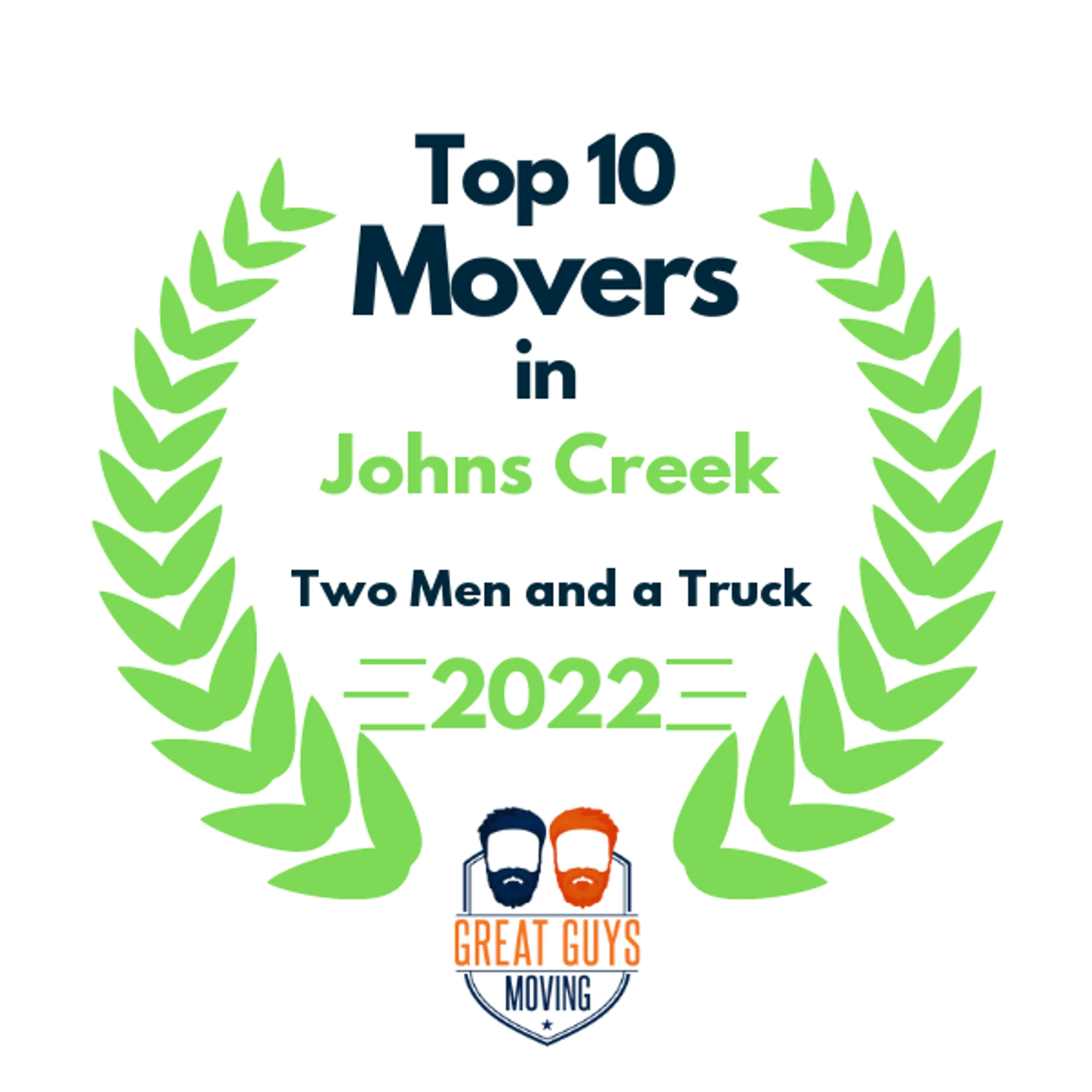 Top 10 Movers in Roswell, GA 2022 award