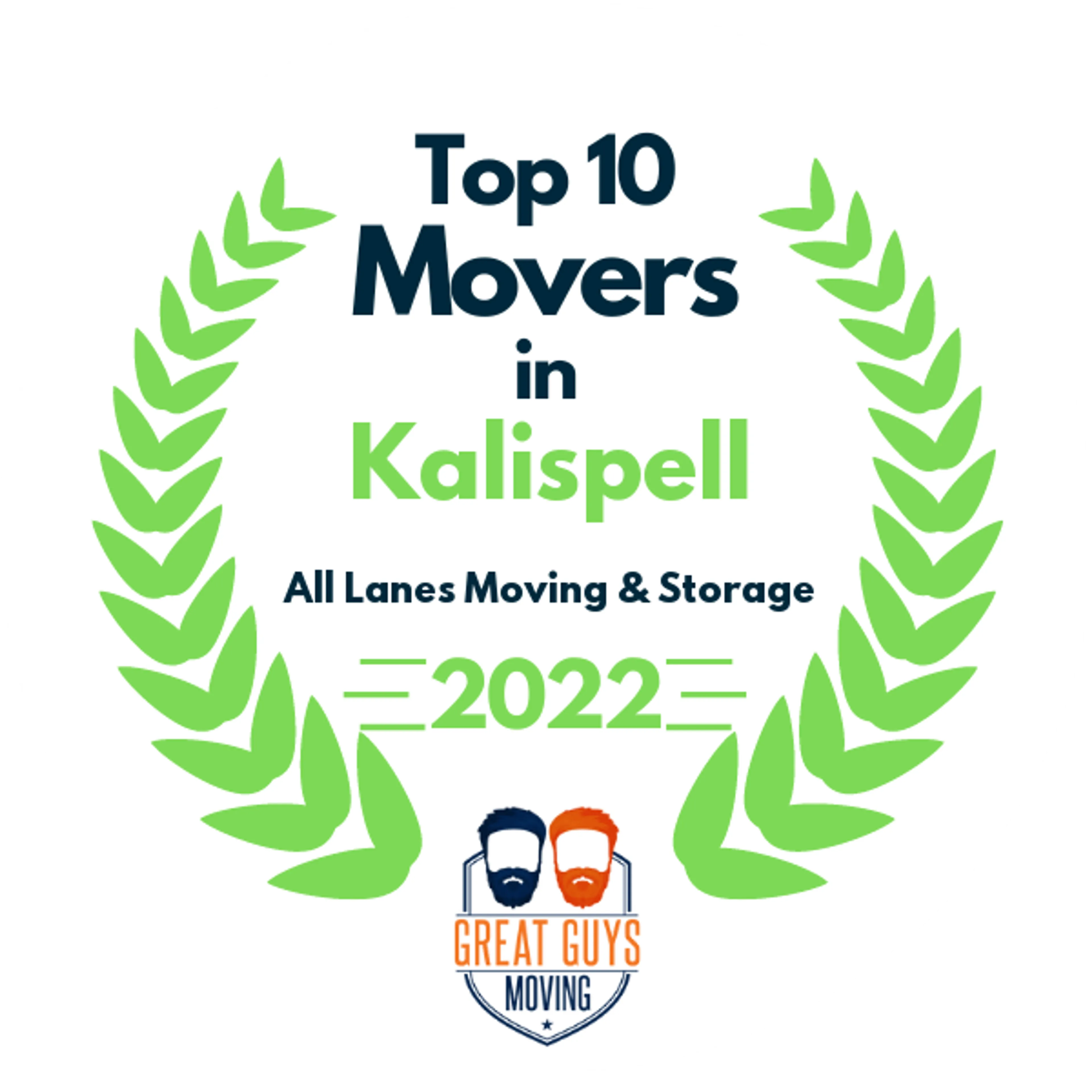 Top 10 Movers in Kalispell, MT 2022 award