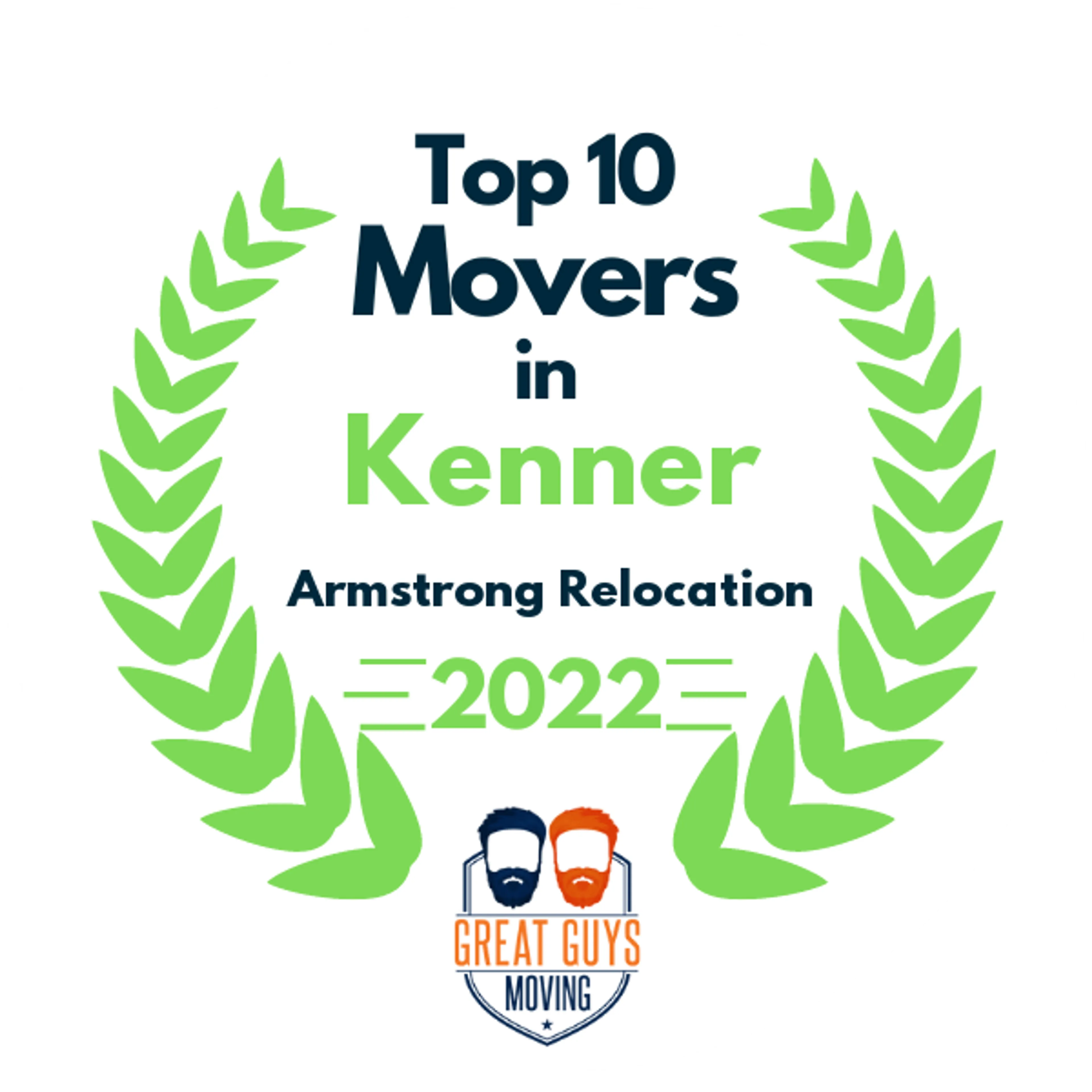 Top 10 Movers in New Orleans, LA 2022 award