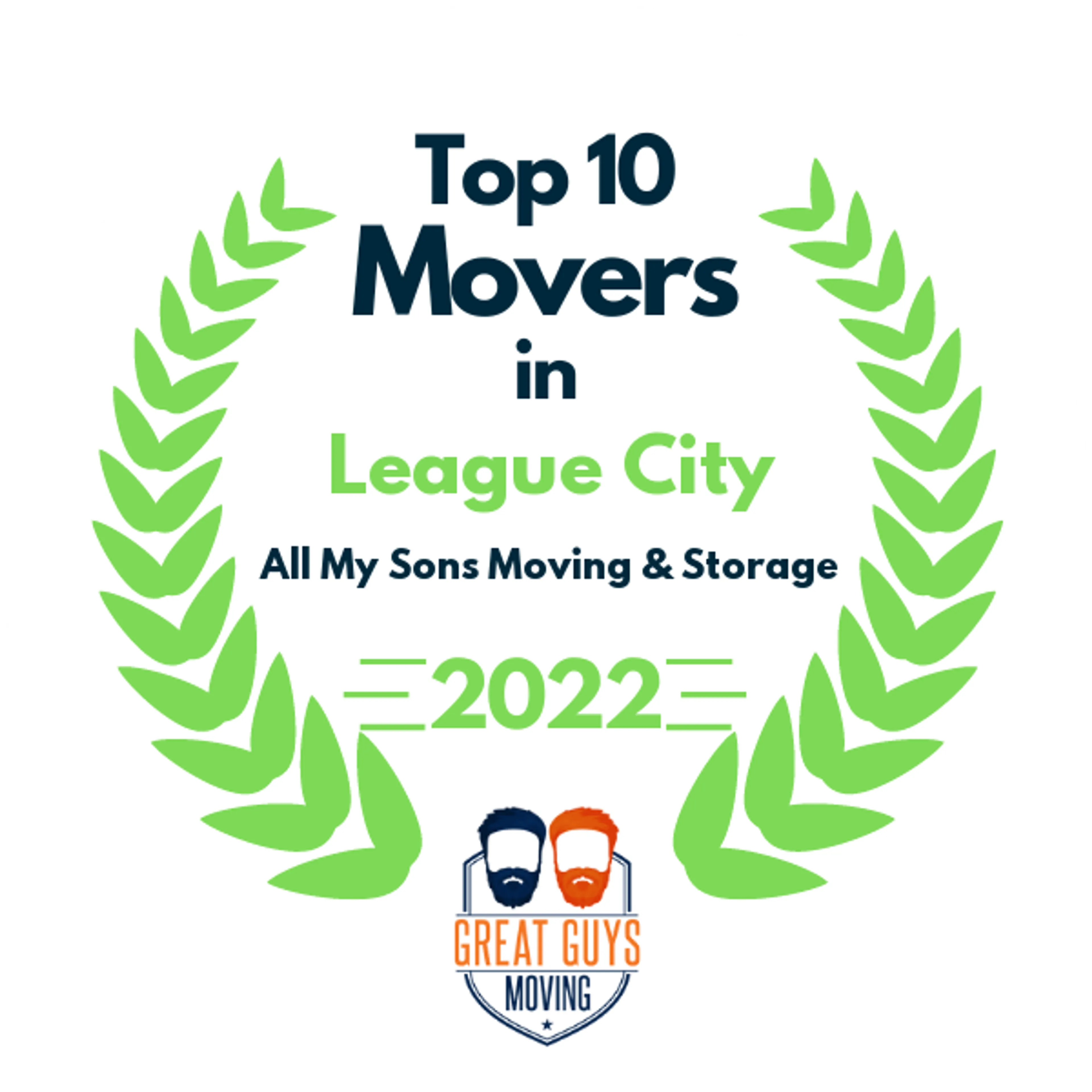 Top 10 Movers in Houston, TX 2022 award