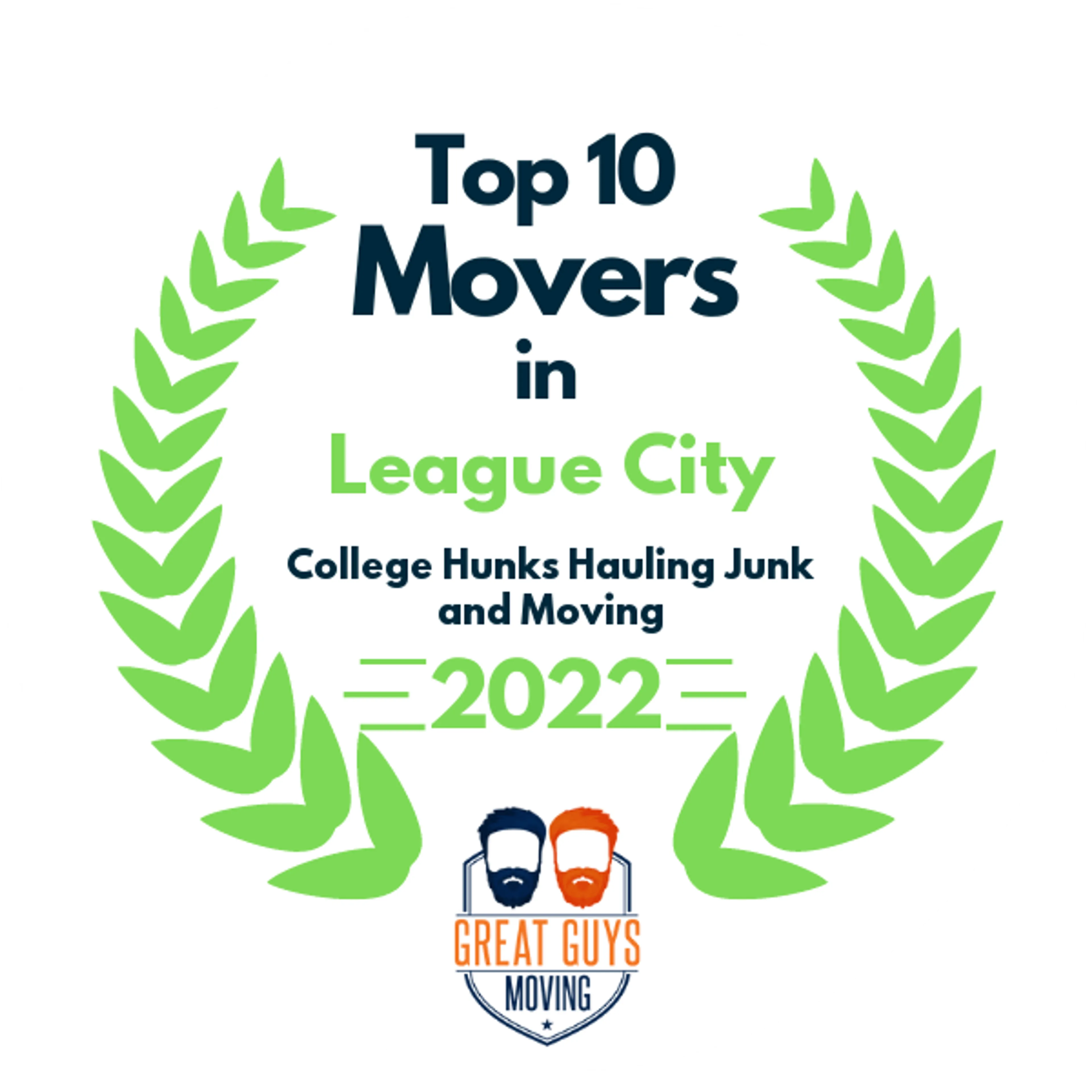 Top 10 Movers in Pasadena, TX 2022 award