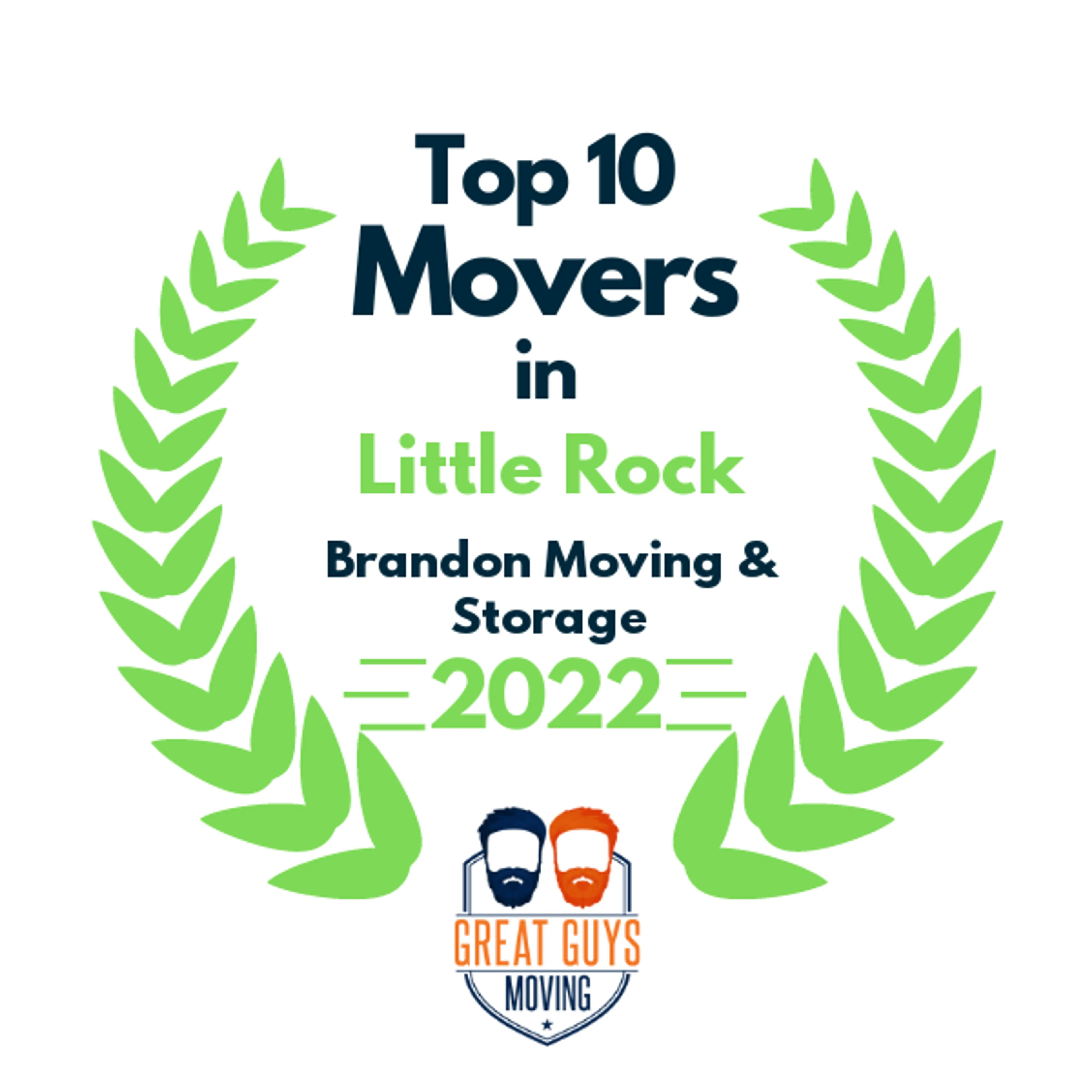 Top 10 Movers in Little Rock, AR 2022 award