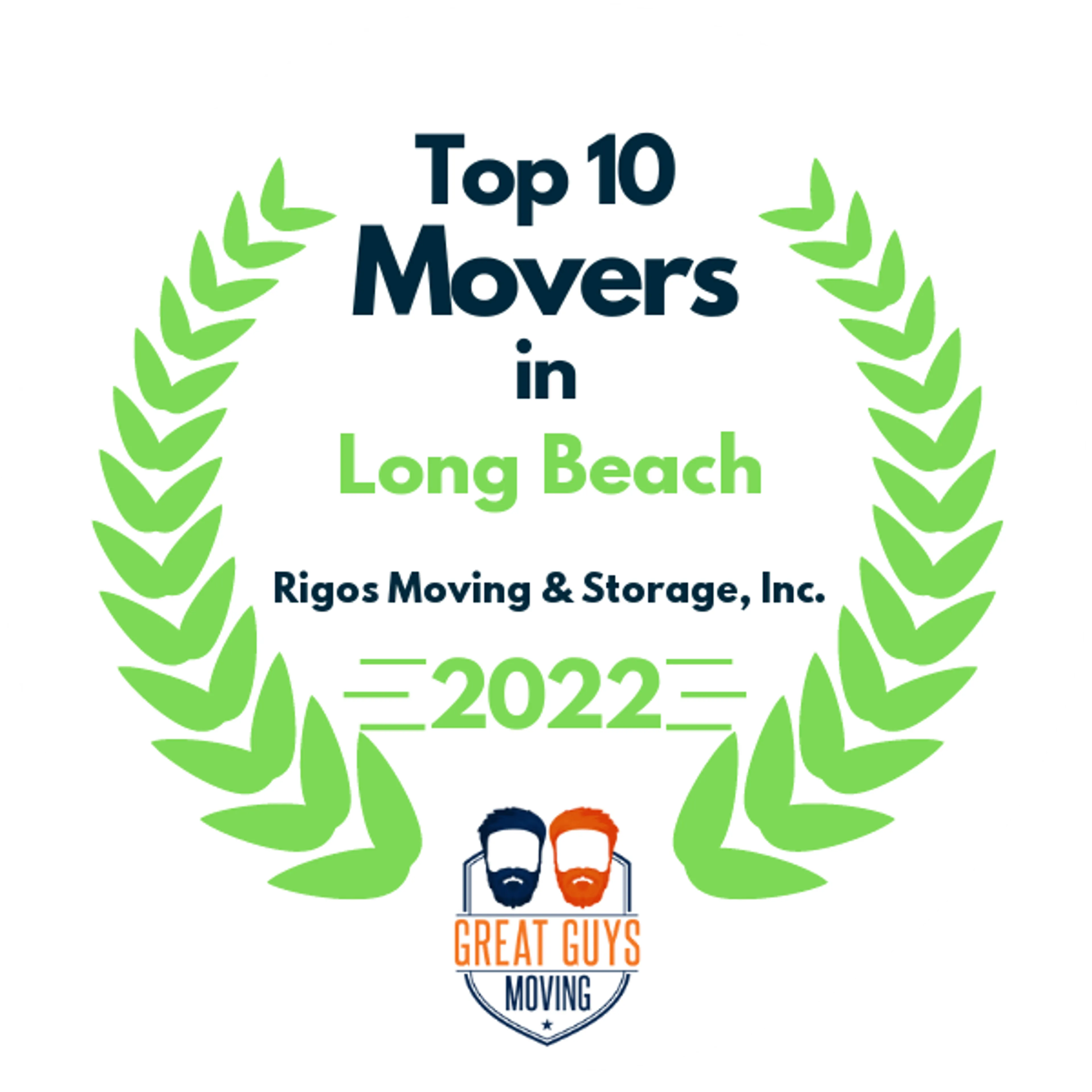 Top 10 Movers in Los Angeles, CA 2022 award