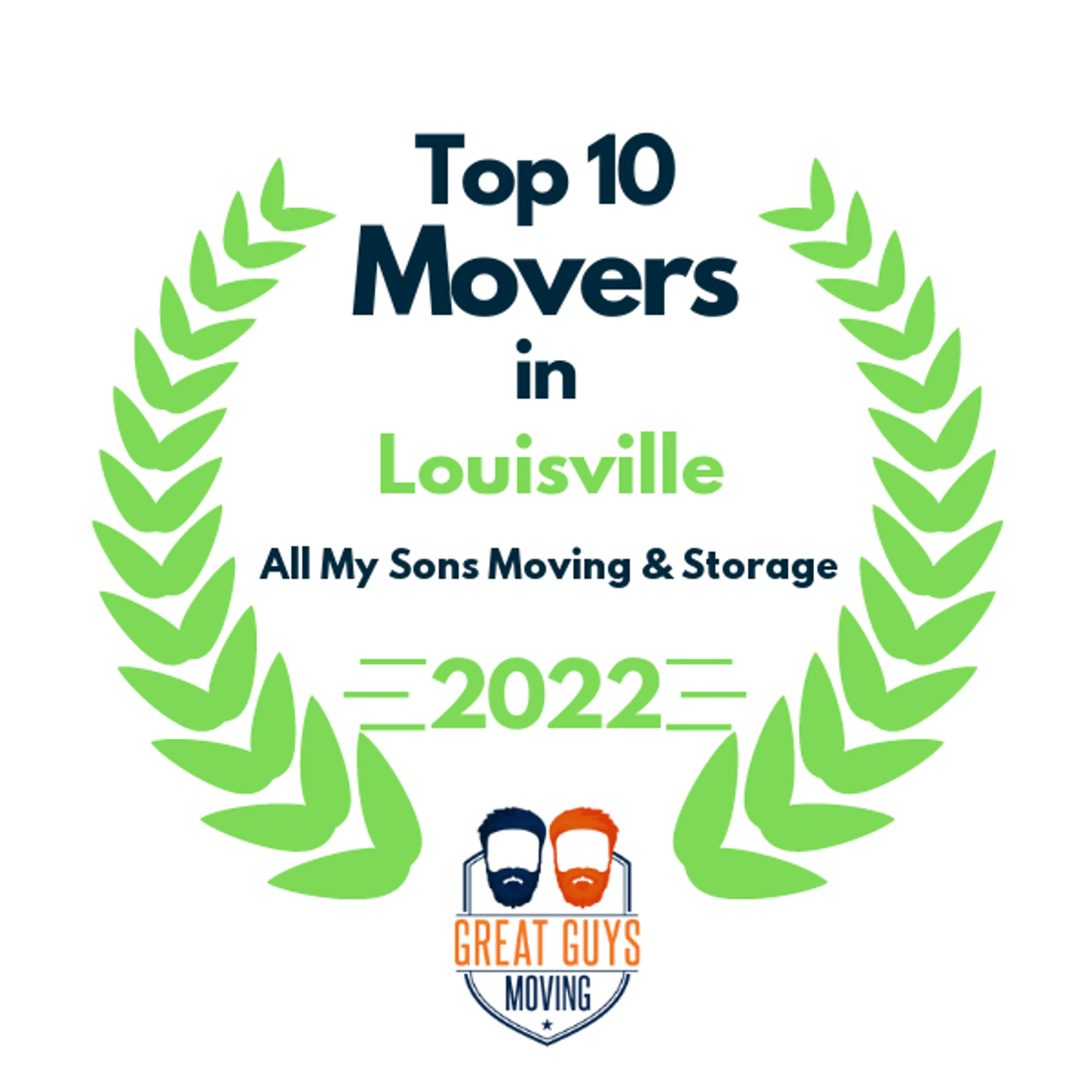 Top 10 Movers in Louisville, KY 2022 award