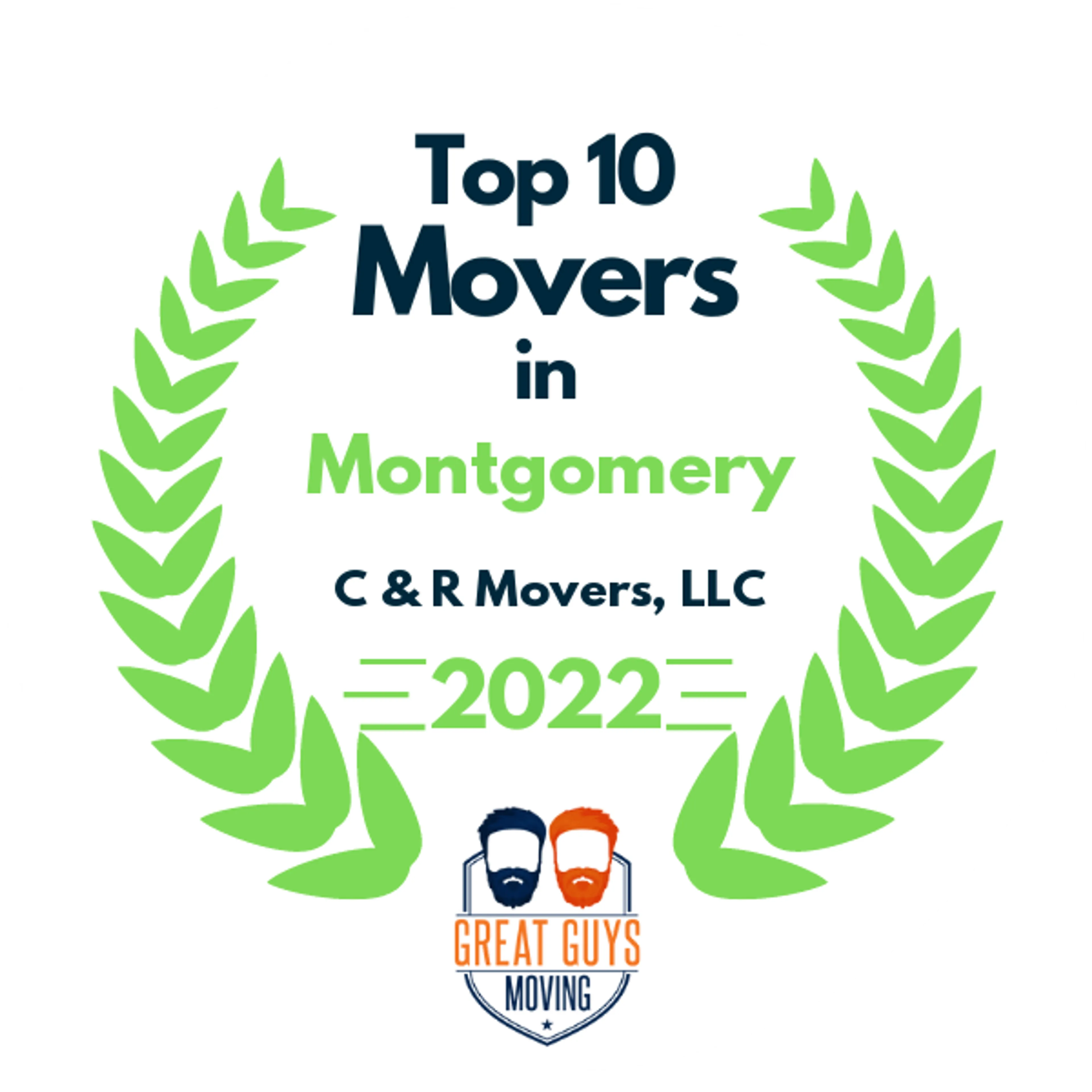 Top 10 Movers in Montgomery, AL 2022 award