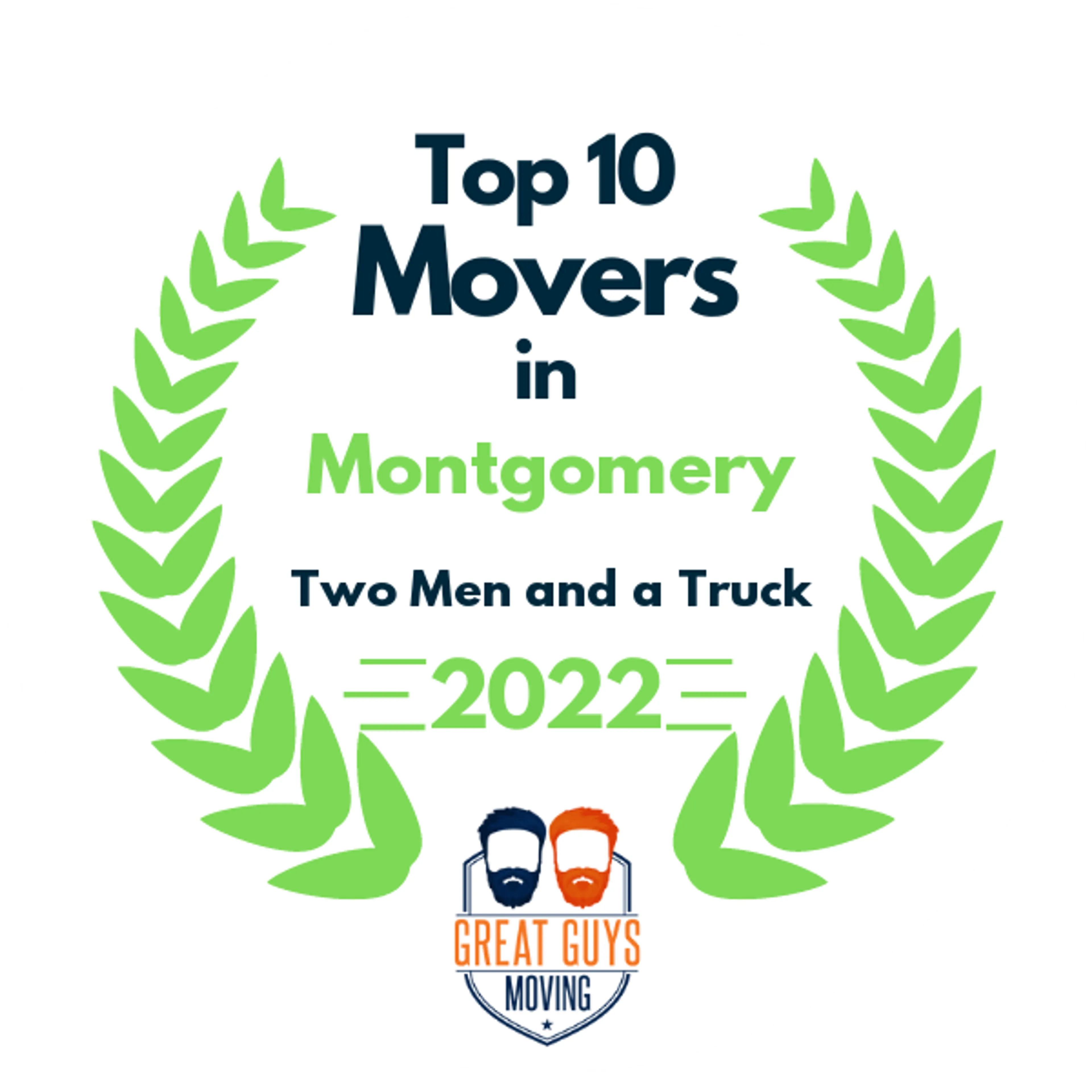 Top 10 Movers in Montgomery, AL 2022 award