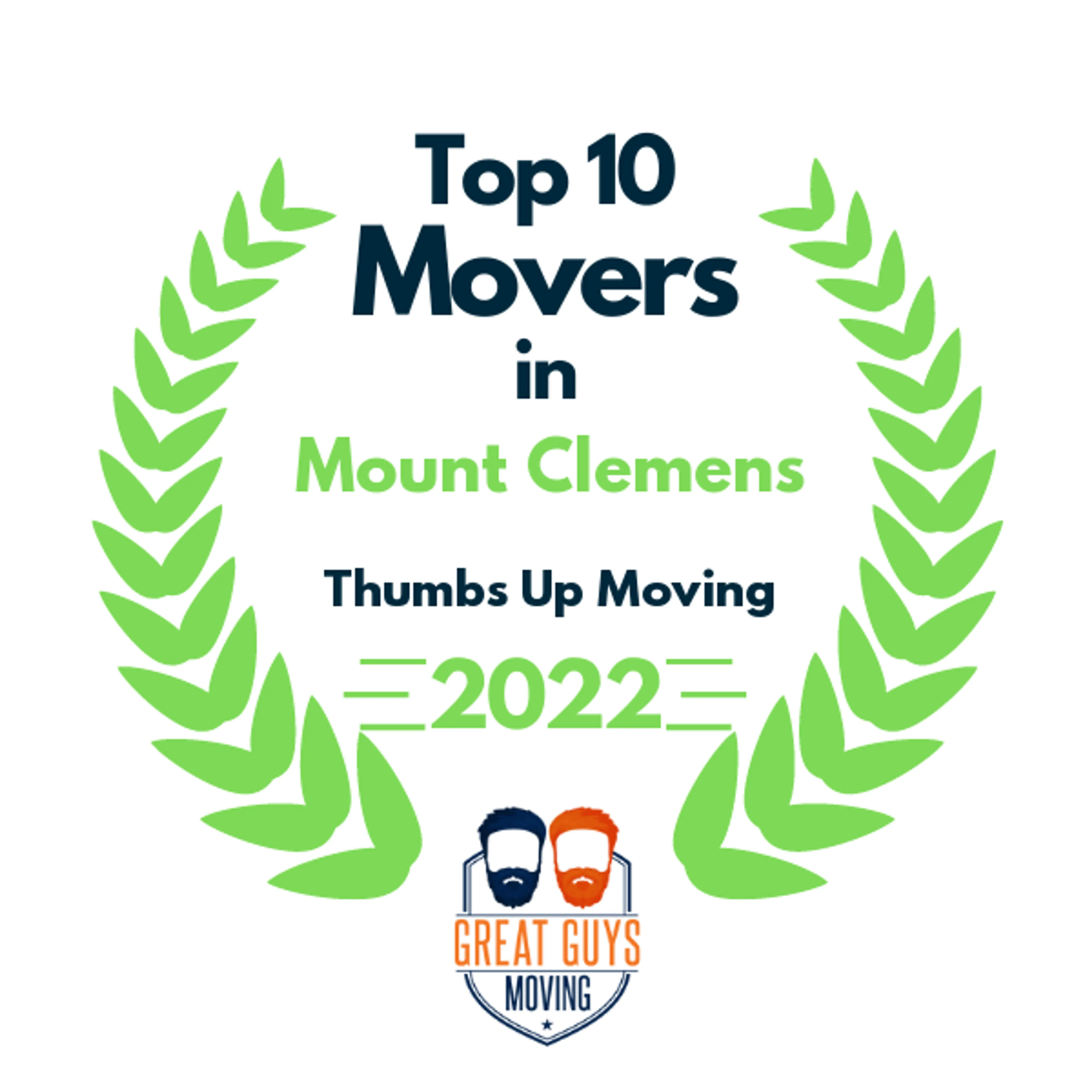 Top 10 Movers in Warren, MI 2022 award