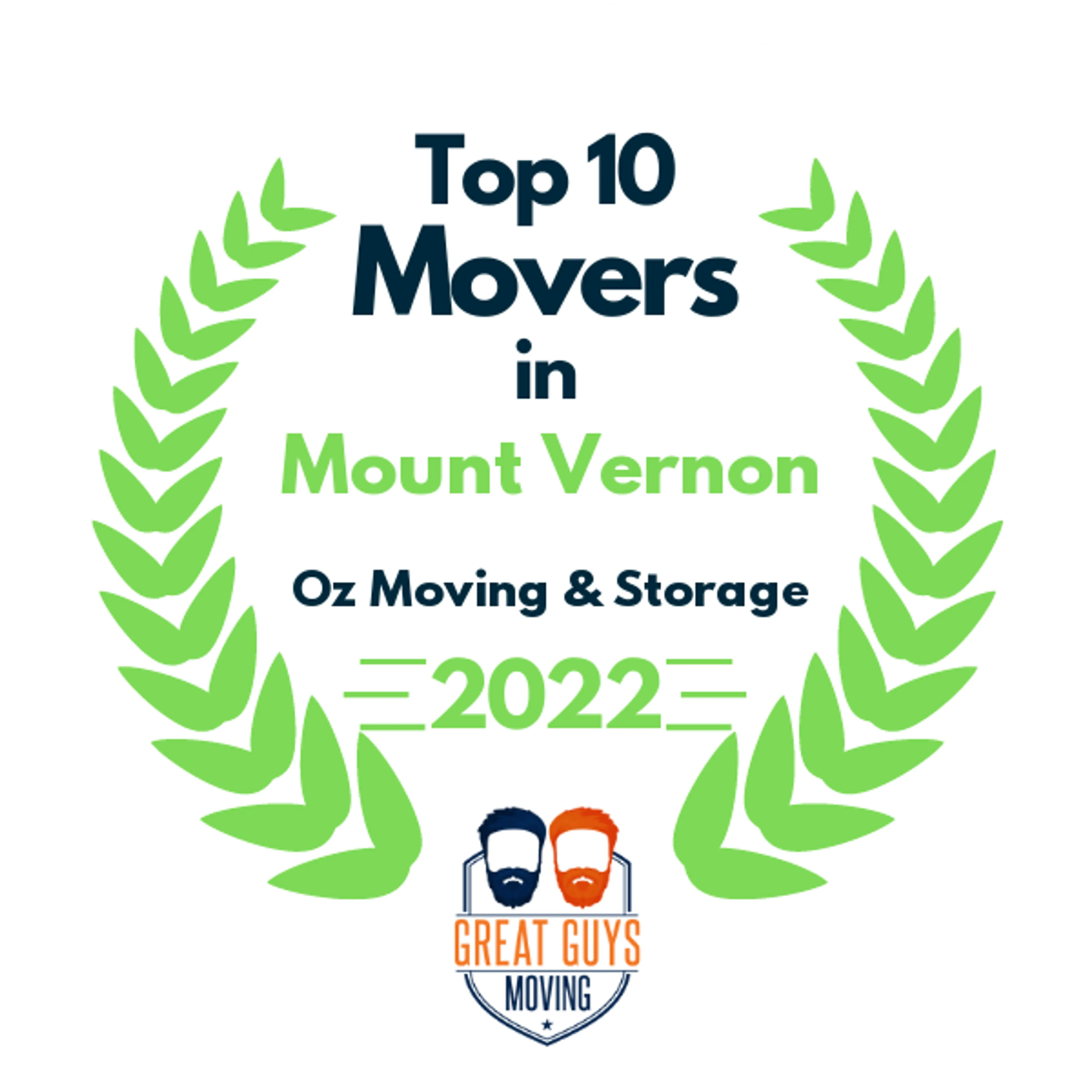 Top 10 Movers in Mount Kisco, NY 2022 award