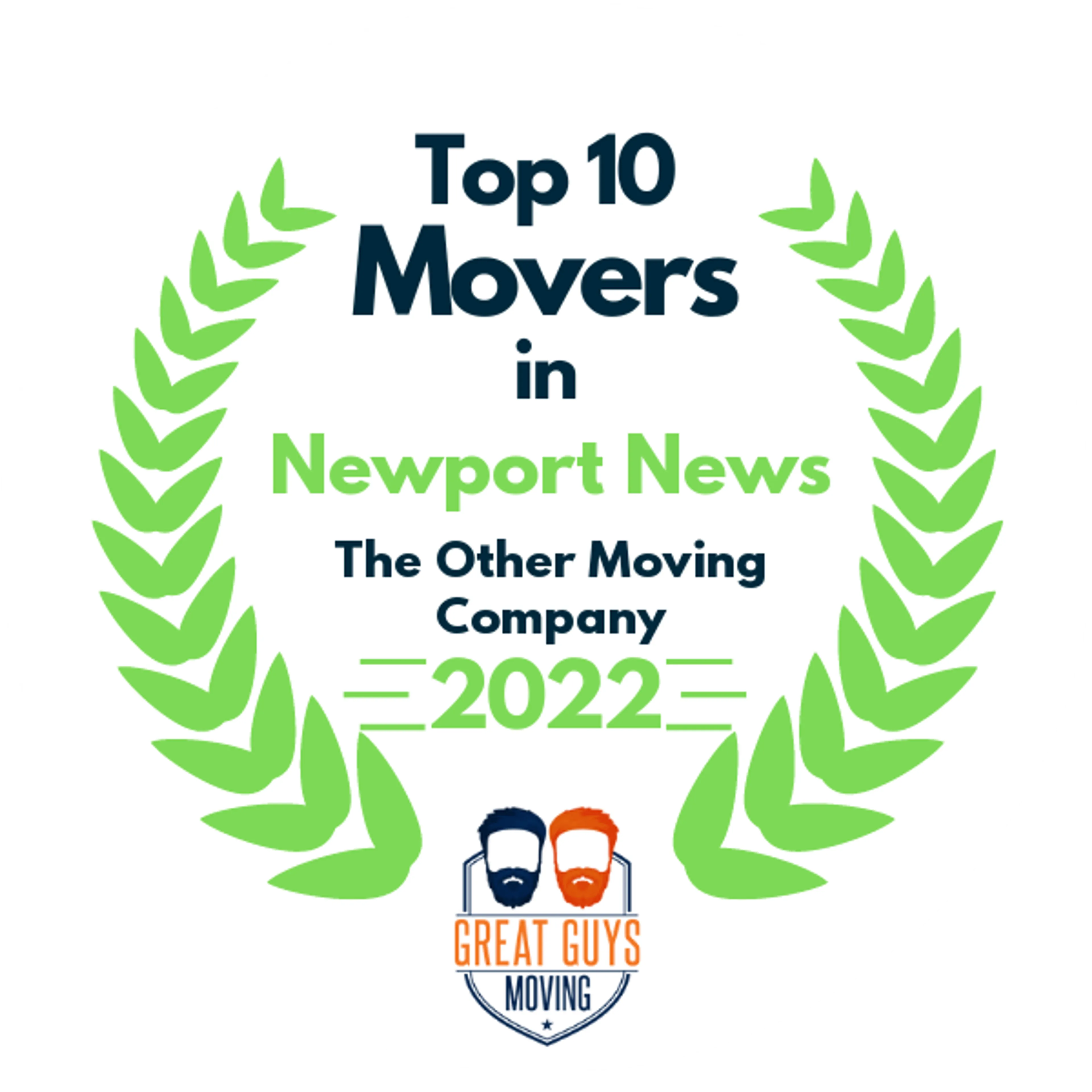 Top 10 Movers in Norfolk, VA 2022 award