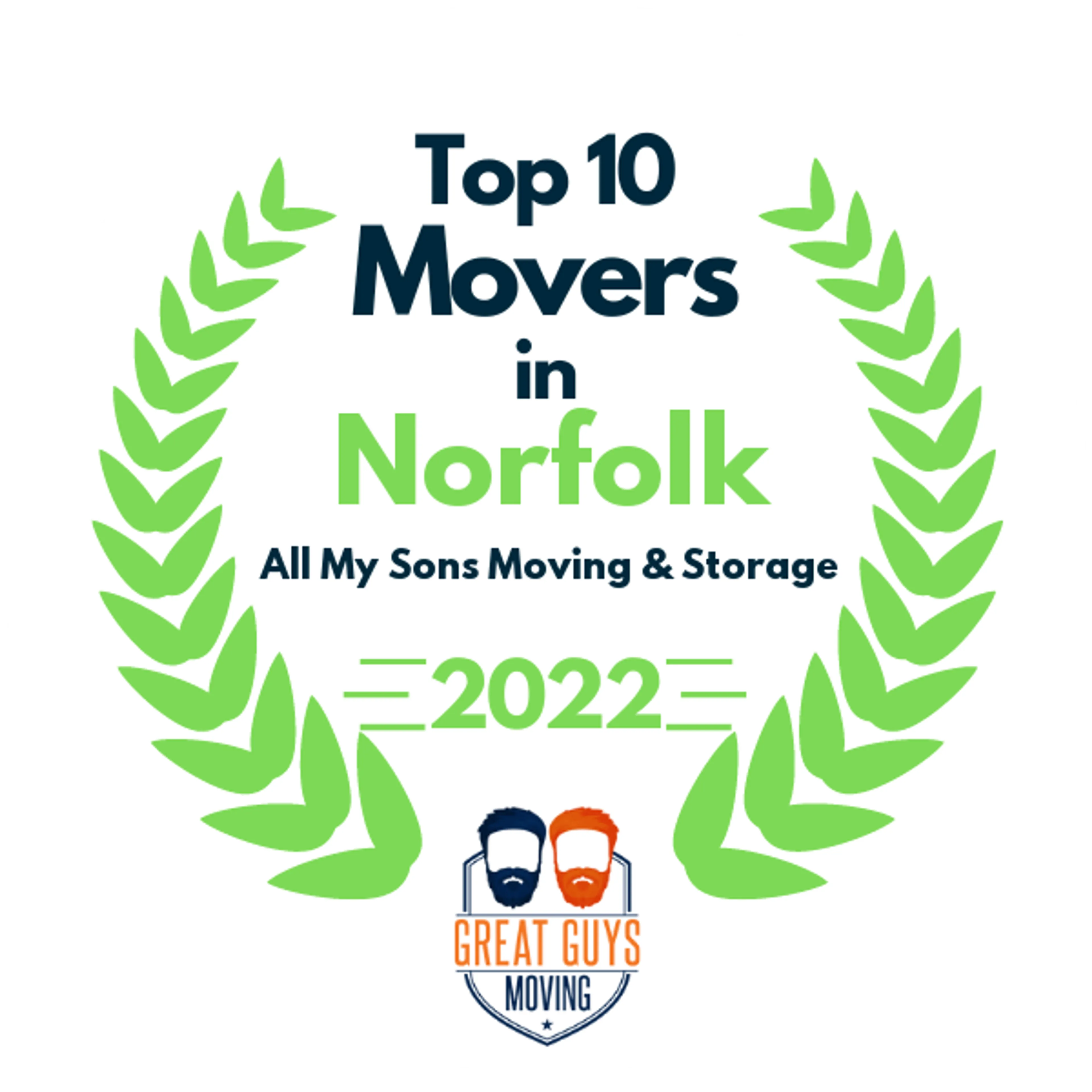 Top 10 Movers in Newport News, VA 2022 award