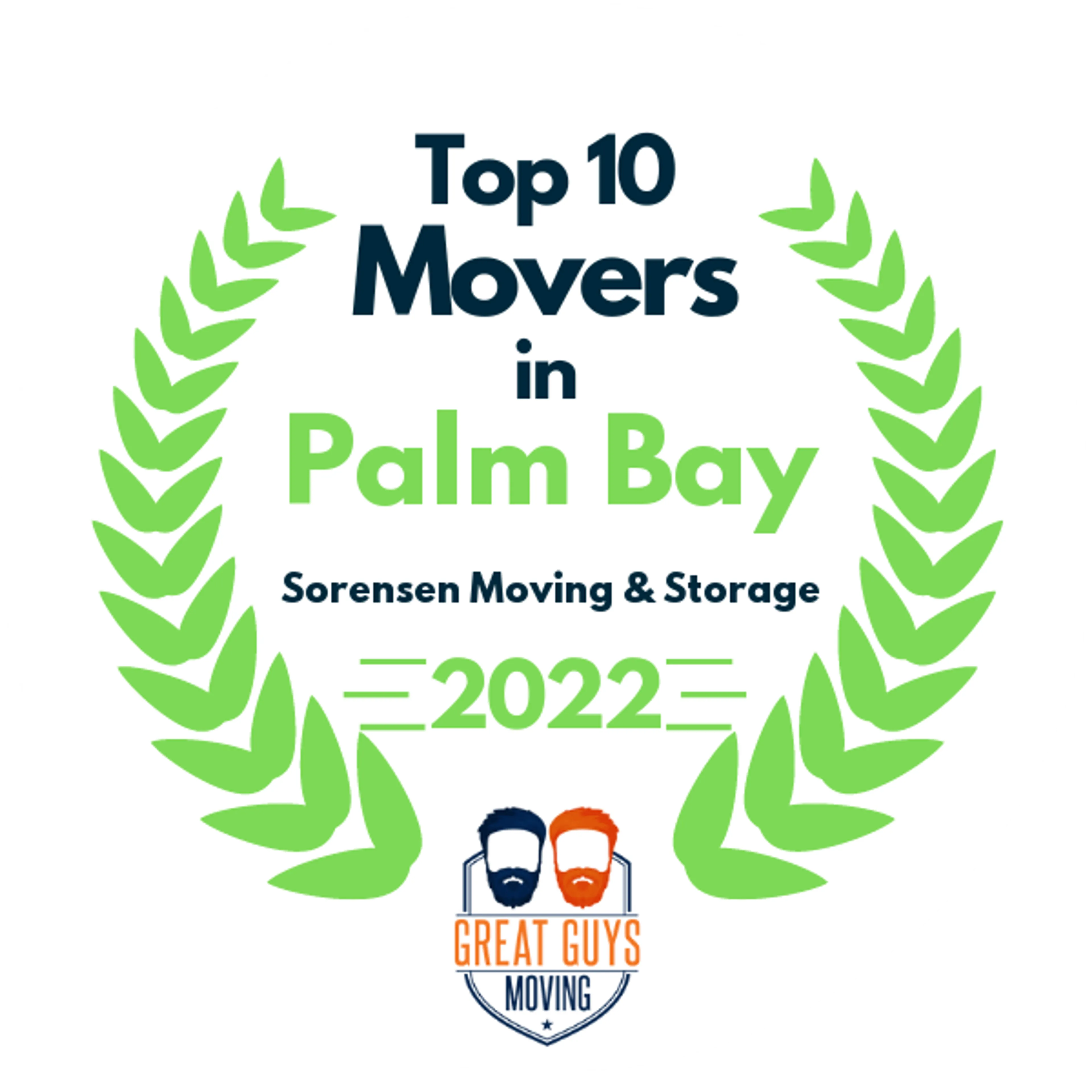 Top 10 Movers in Palm Bay, FL 2022 award