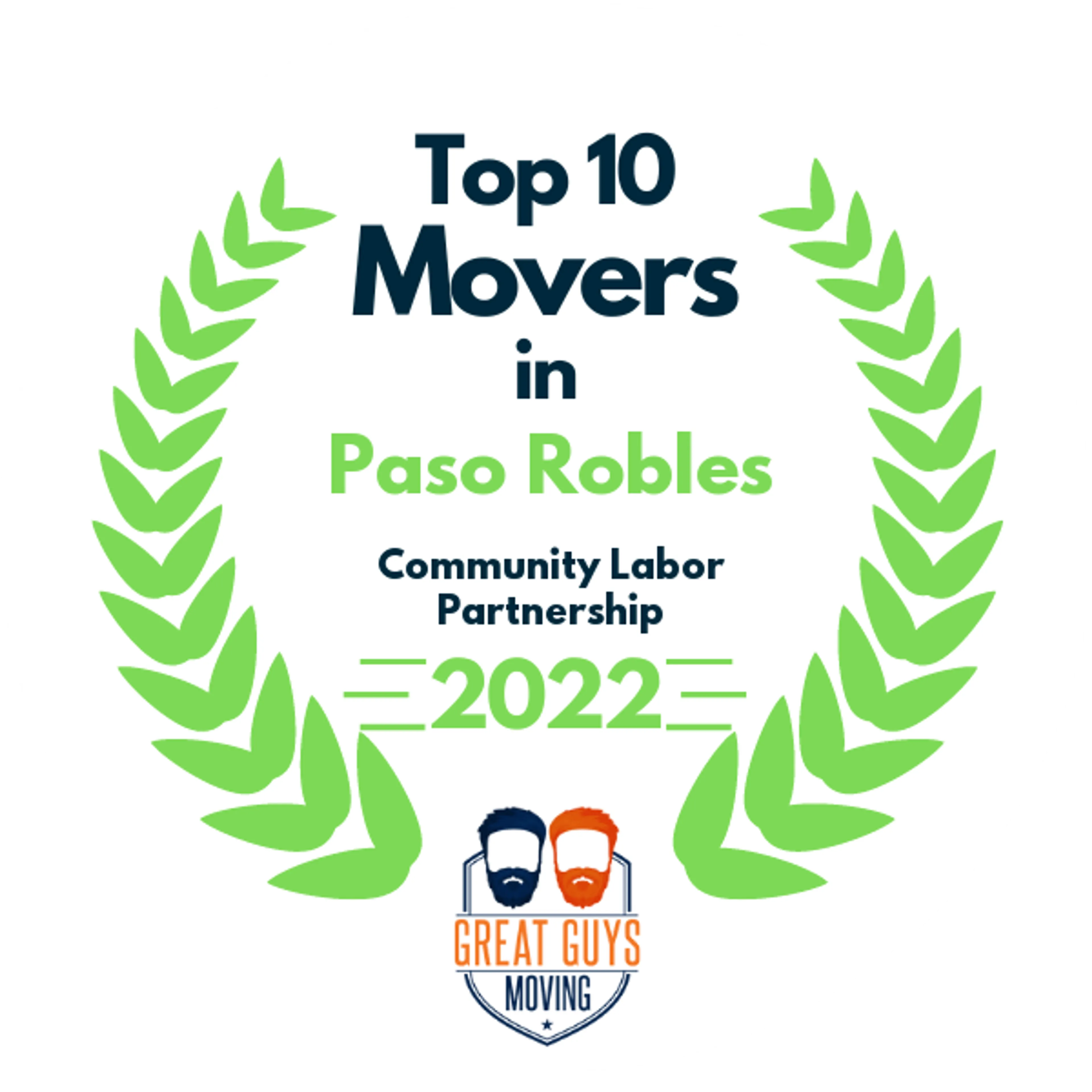 Top 10 Movers in Santa Maria, CA 2022 award
