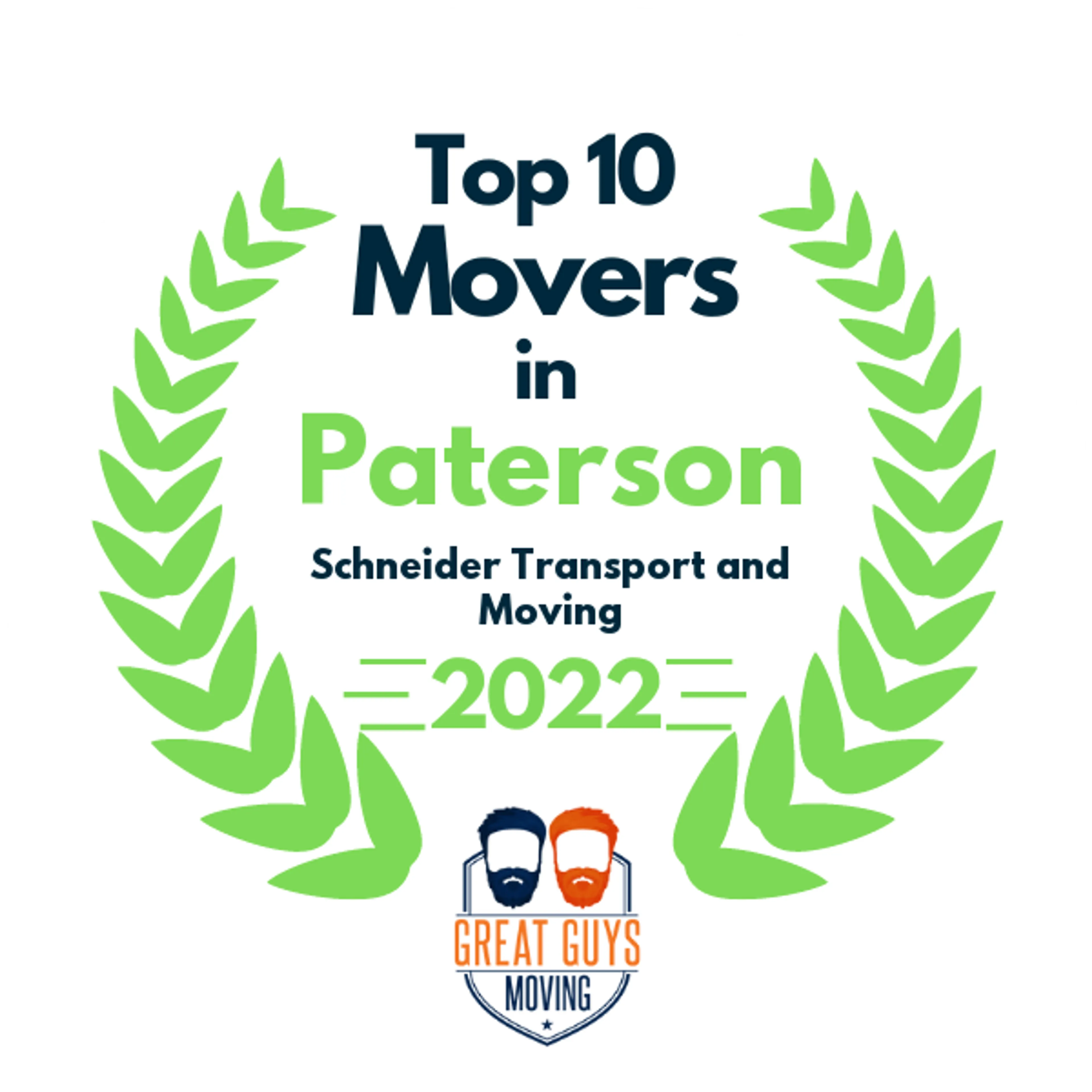 Top 10 Movers in Paterson, NJ 2022 award
