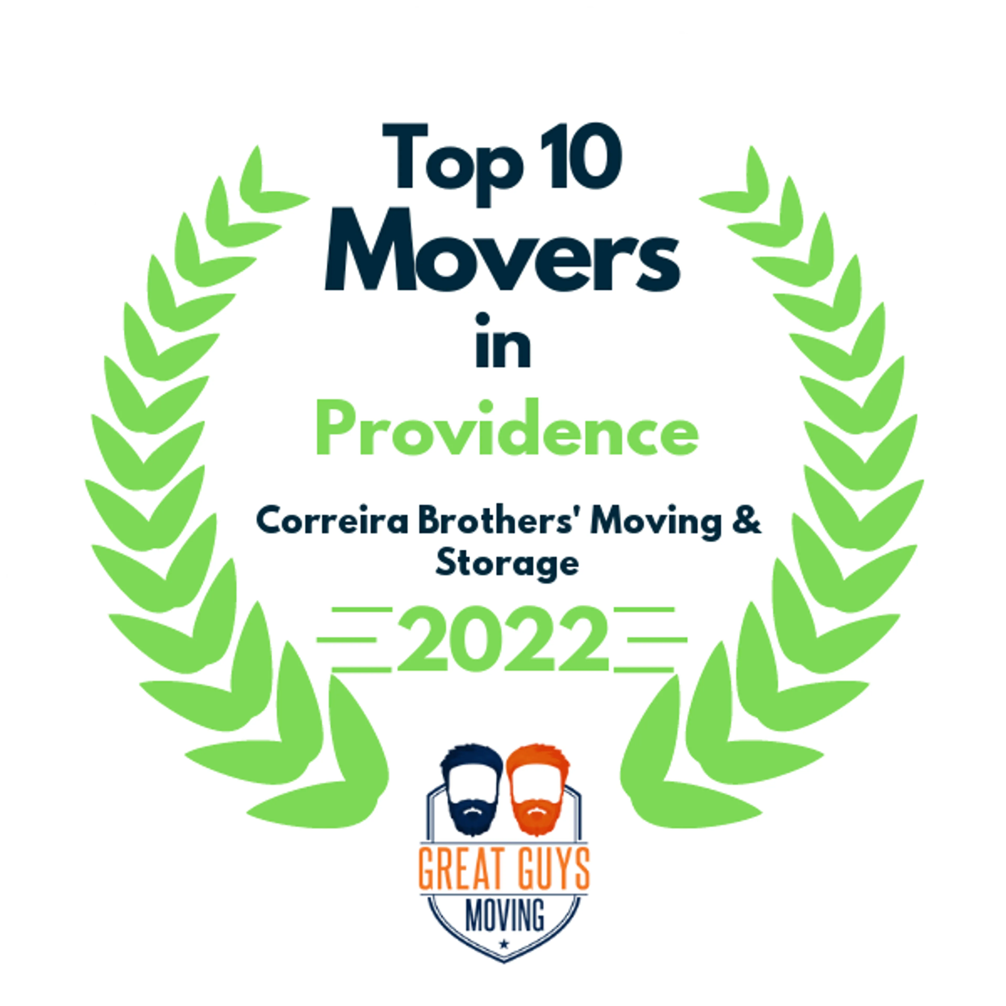 Top 10 Movers in Providence, RI 2022 award