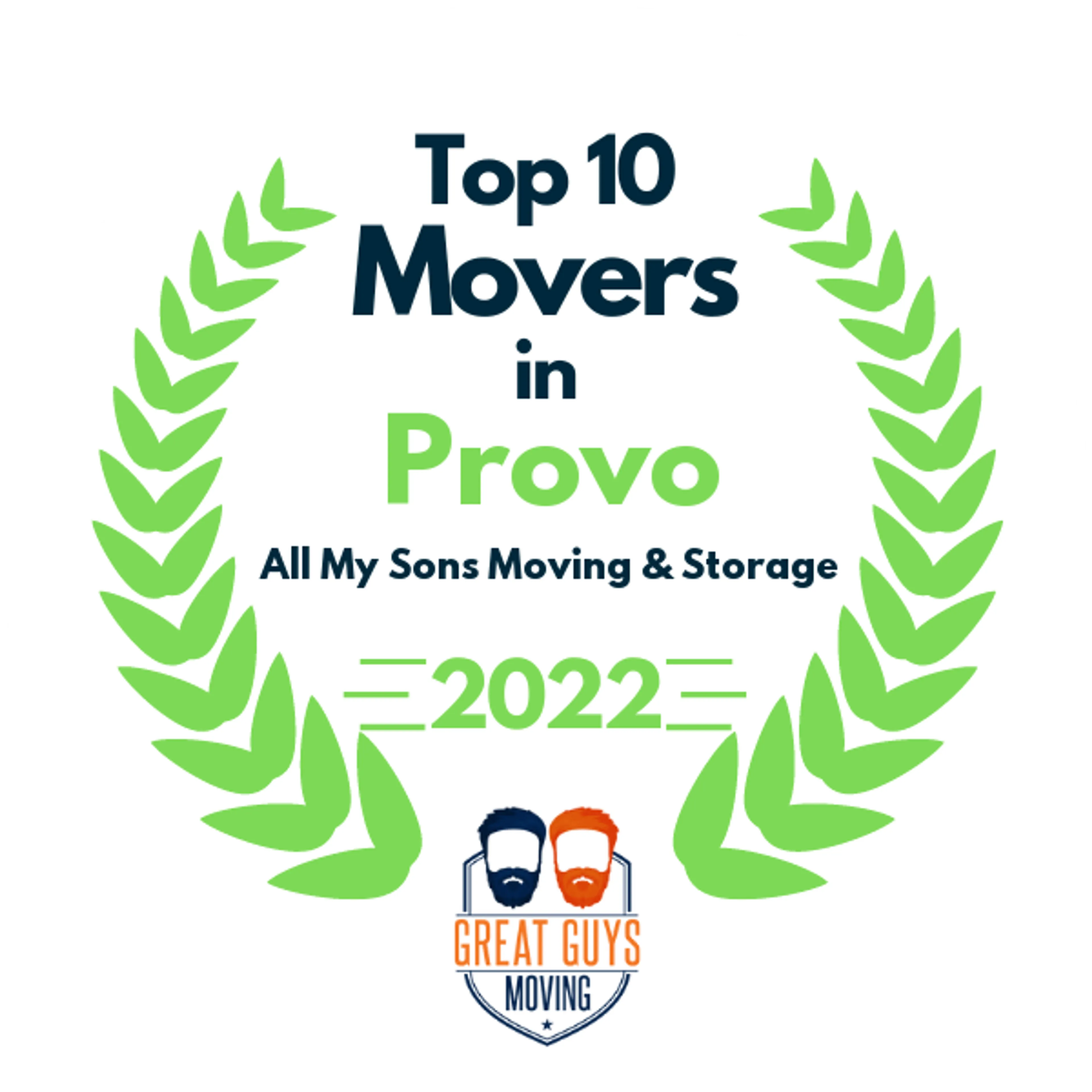 Top 10 Movers in Salt Lake City, UT 2022 award