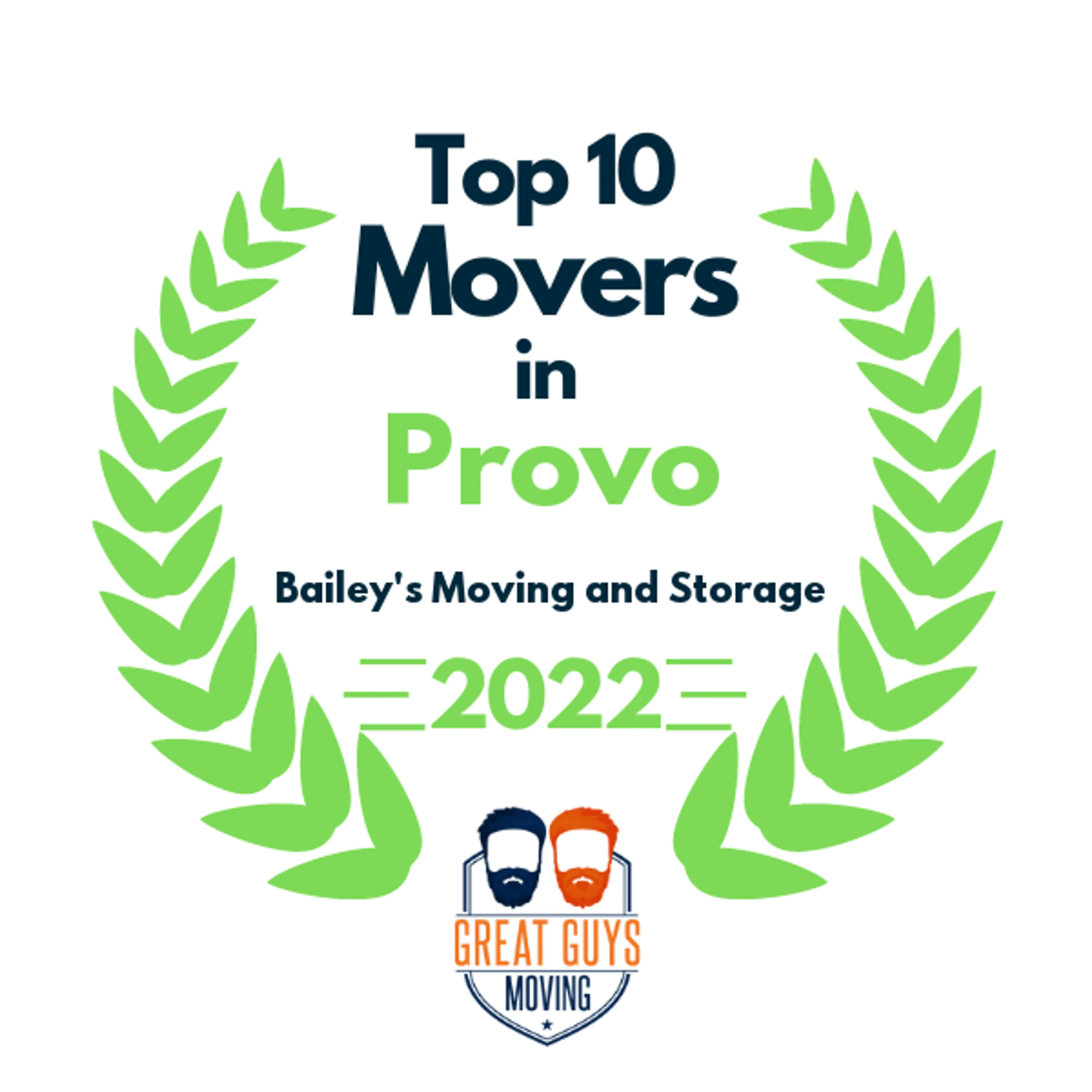 Top 10 Movers in Salt Lake City, UT 2022 award