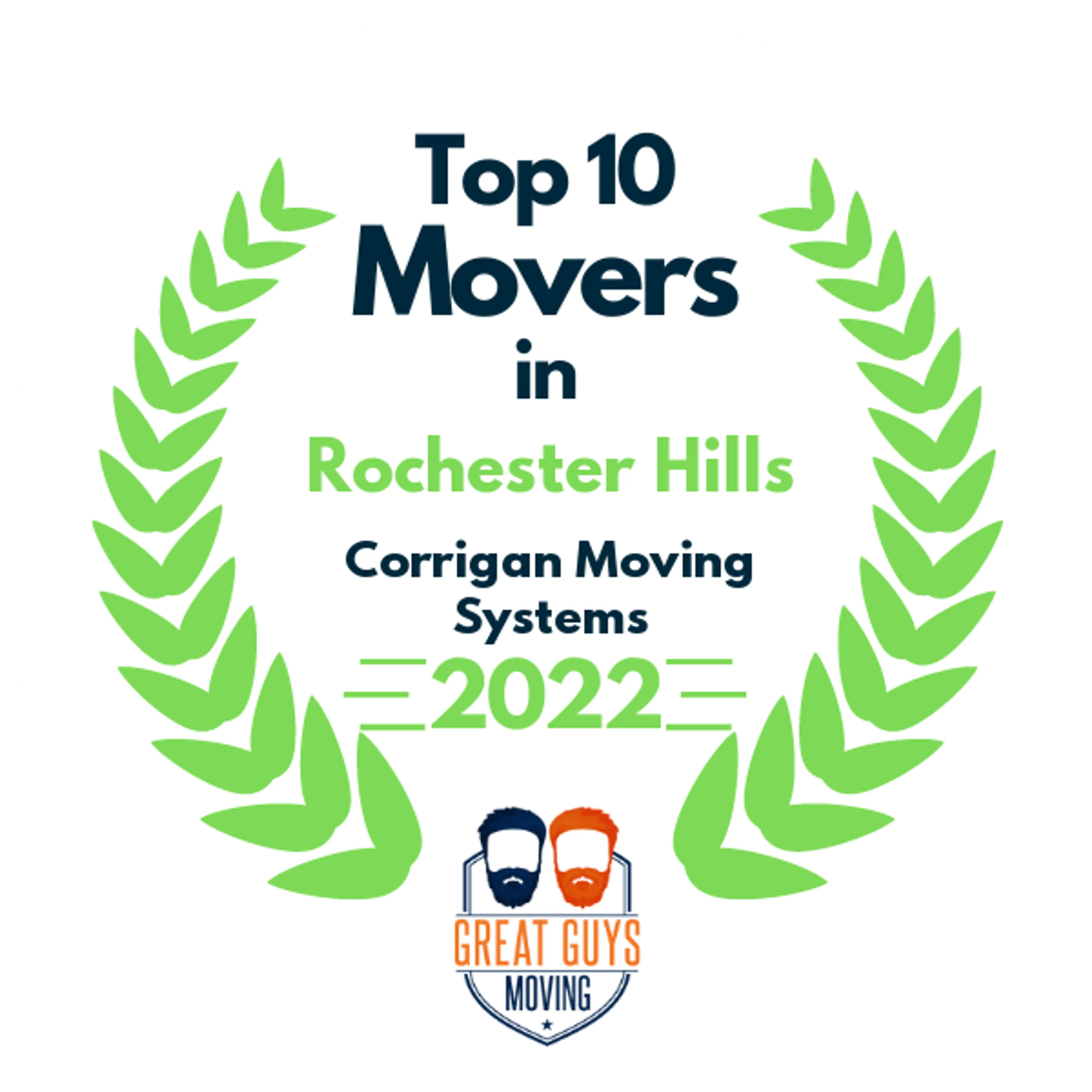Top 10 Movers in Sterling Heights, MI 2022 award