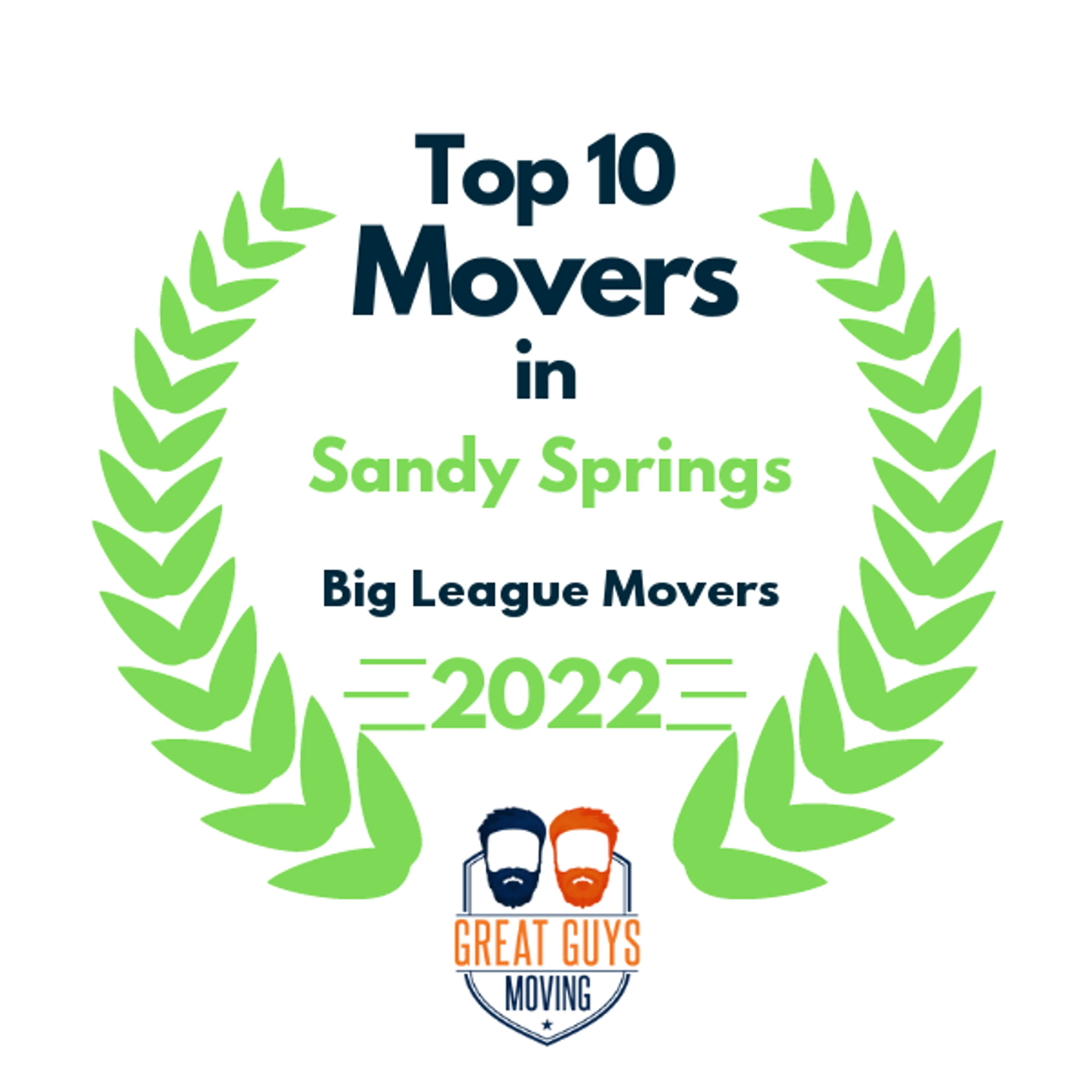 Top 10 Movers in Atlanta, GA 2022 award