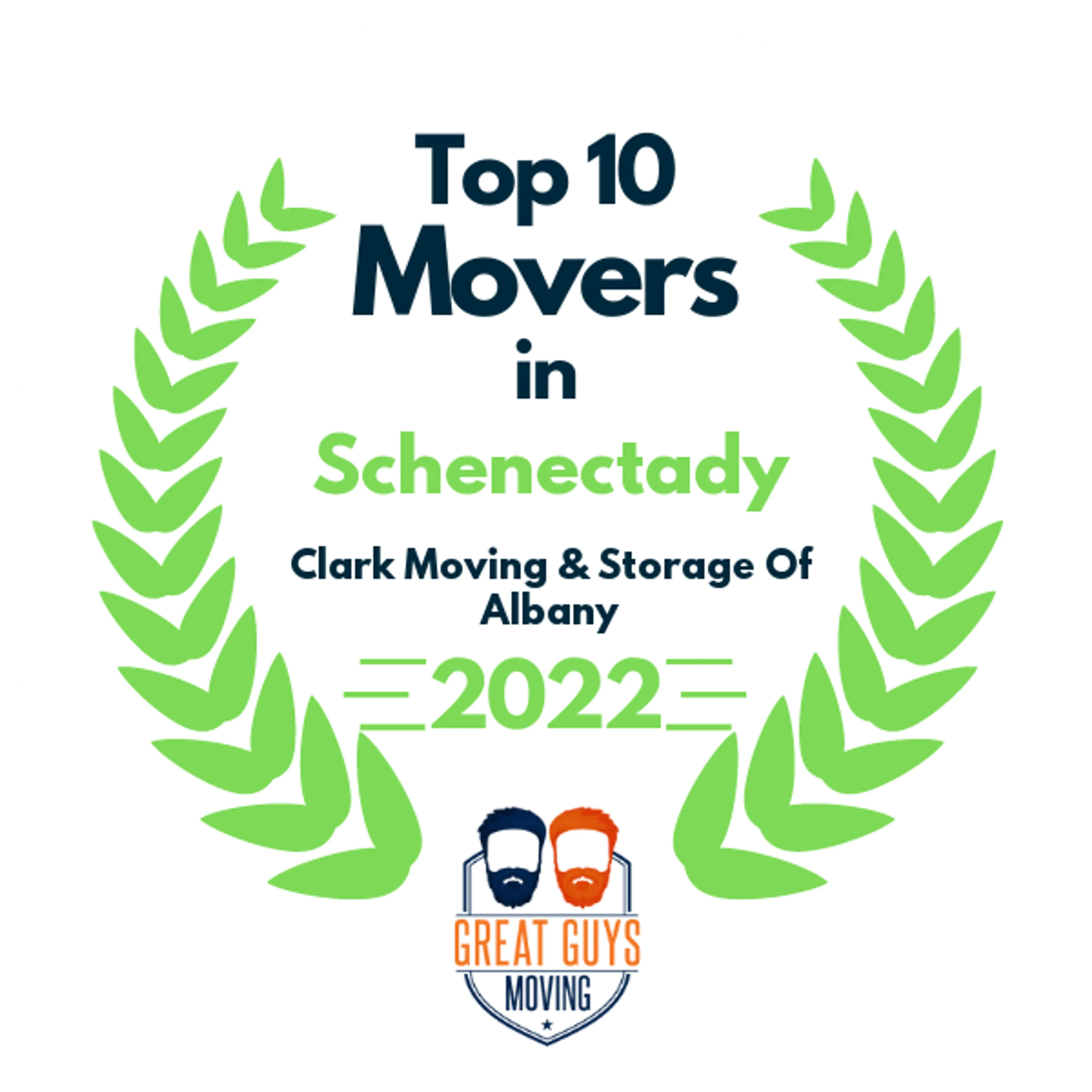 Top 10 Movers in Albany, NY 2022 award