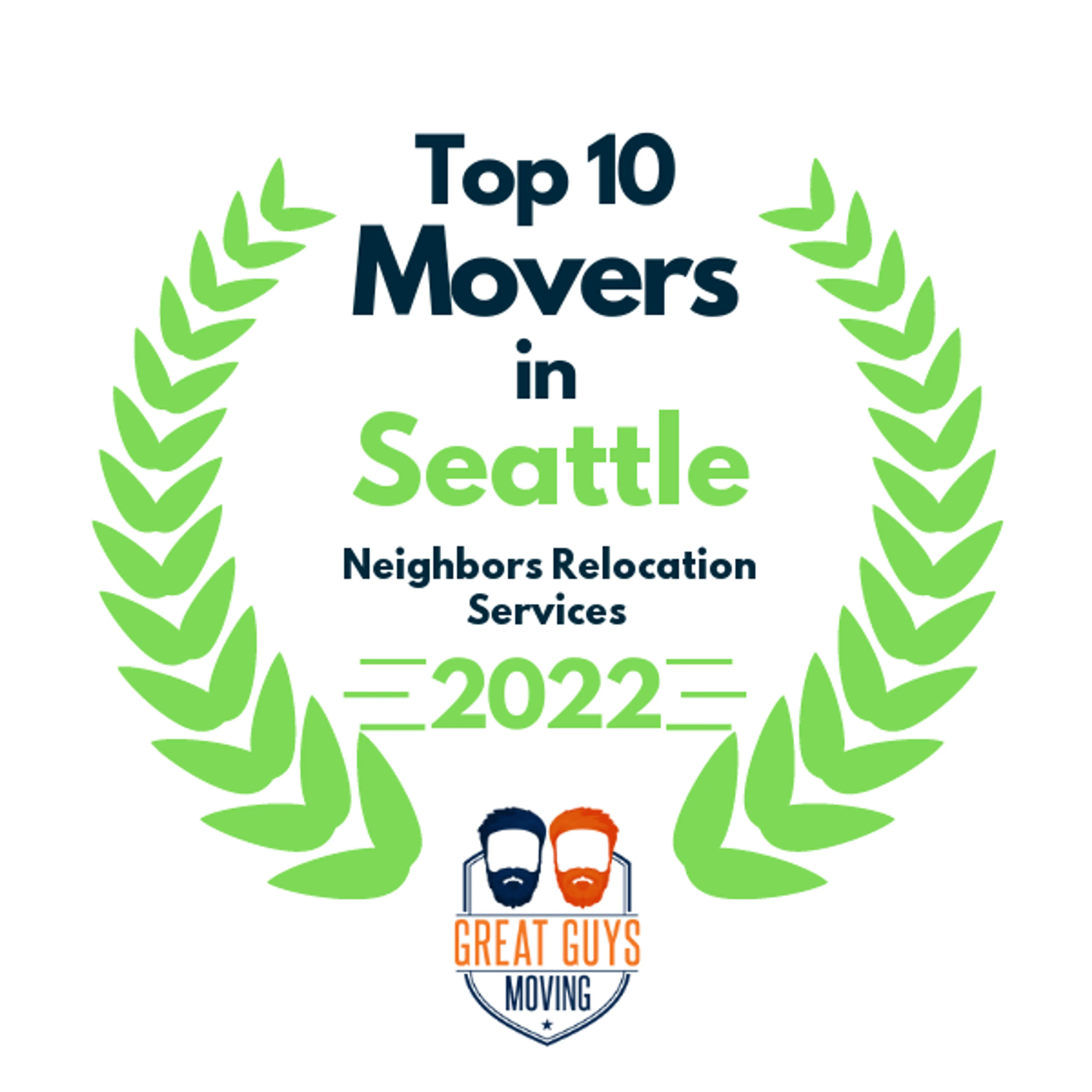 Top 10 Movers in Seattle, WA 2022 award