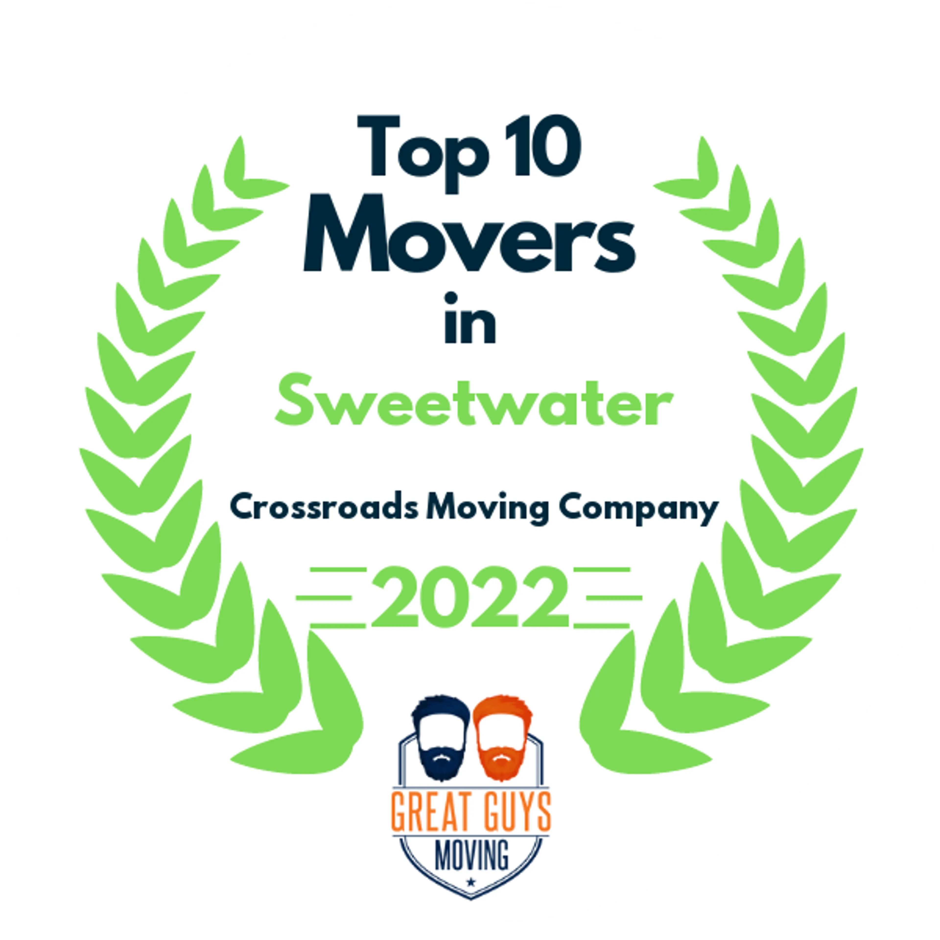 Top 10 Movers in Nashville, TN 2022 award