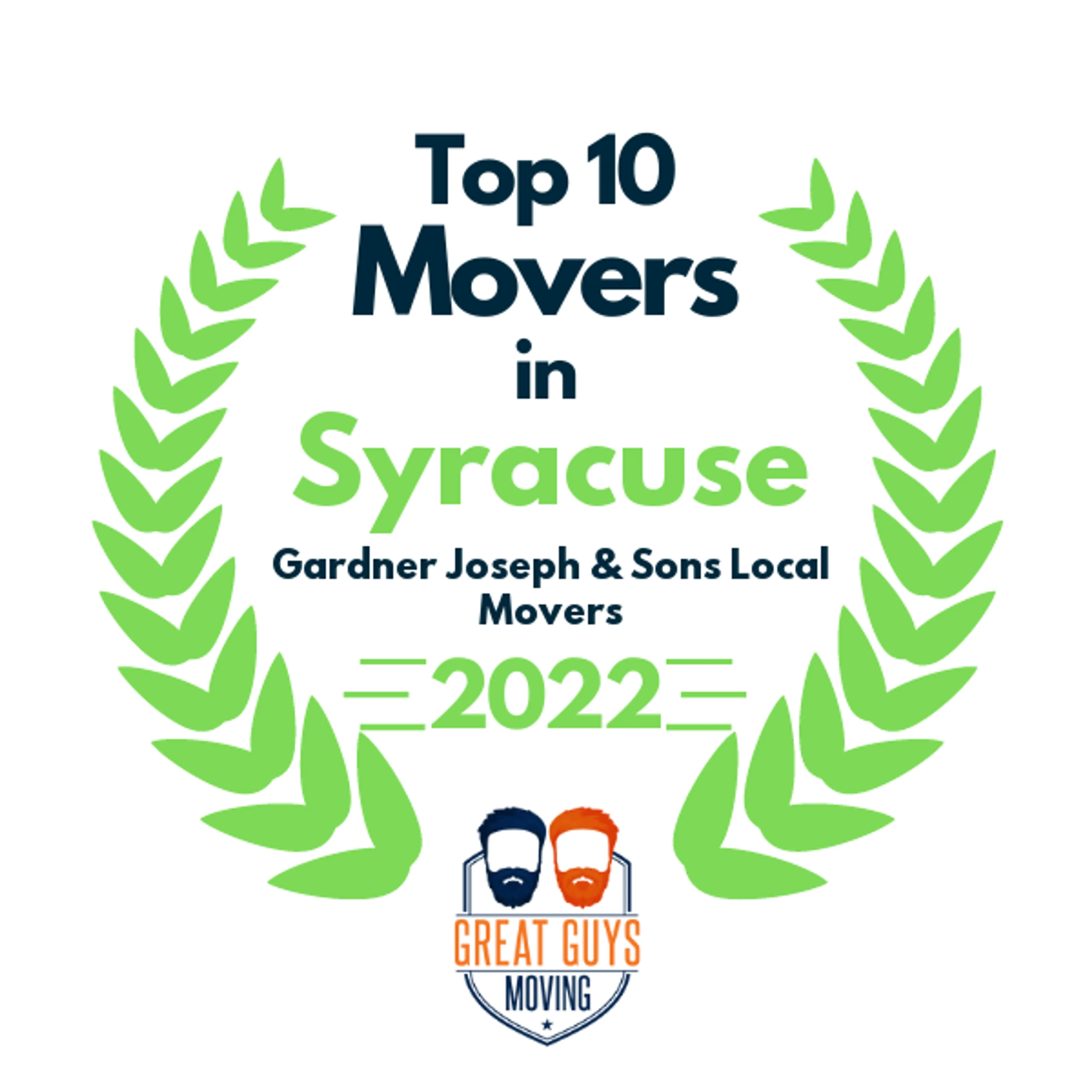 Top 10 Movers in Syracuse, NY 2022 award